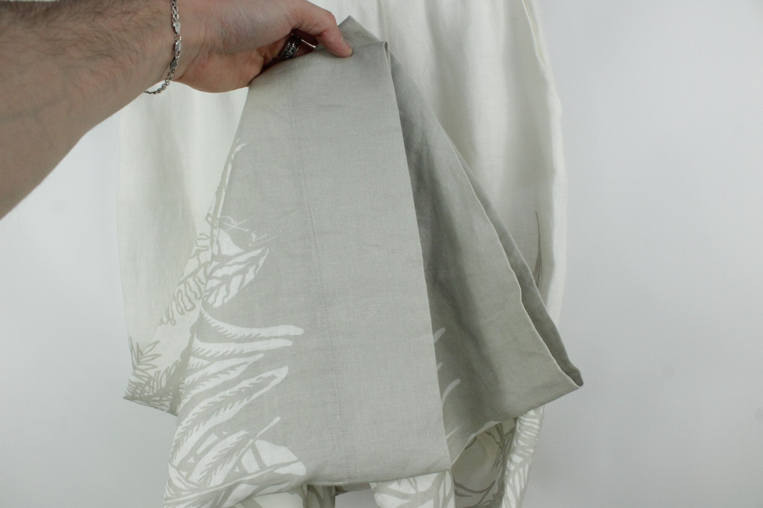 Designer × Iris von Arnim Iris Von Arnim Wide Leg Flower Pattern Linen Pants Size 30" / US 8 / IT 44 - 5 Thumbnail