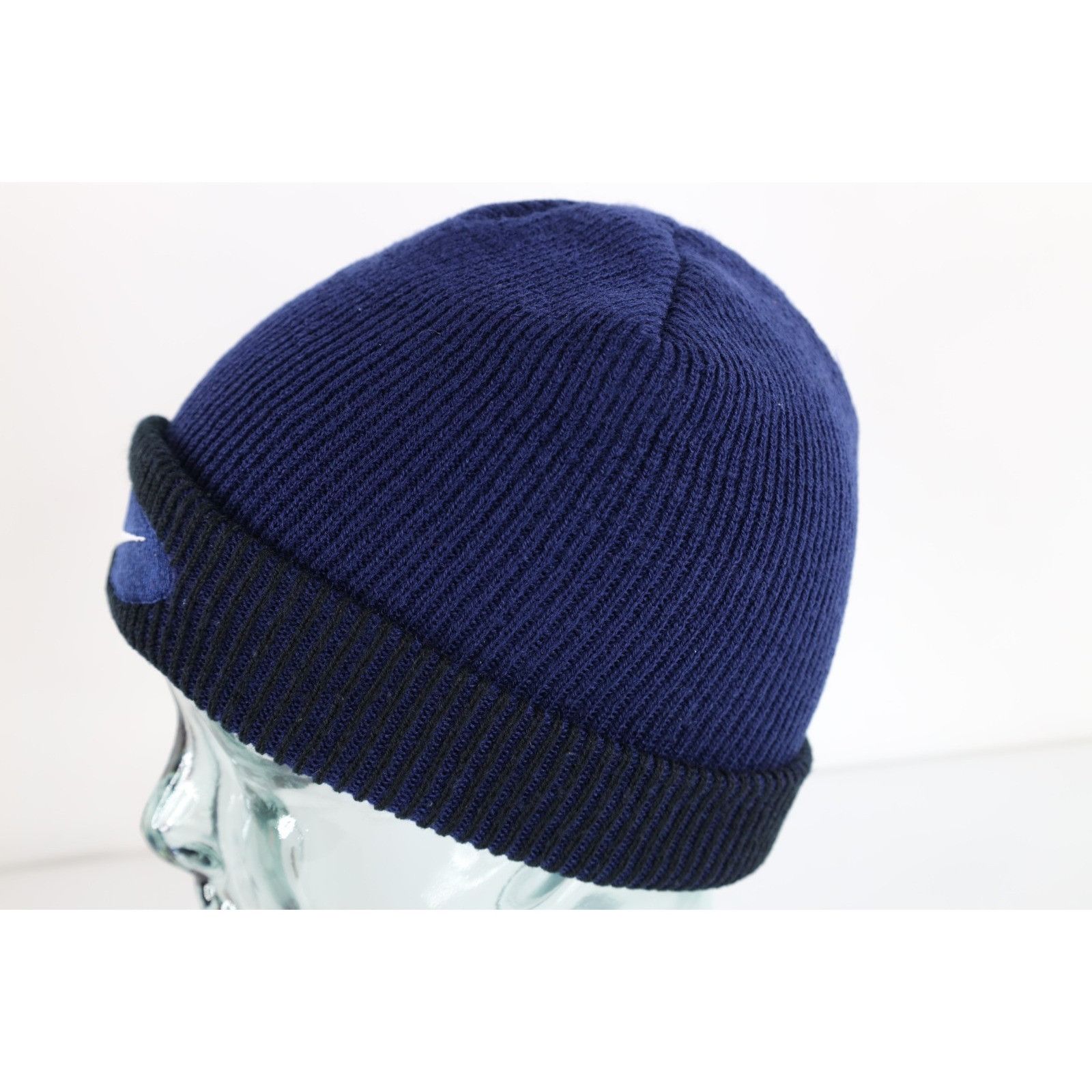 Nike Vintage 90s Nike Travis Scott Mini Swoosh Ribbed Beanie Hat Size ONE SIZE - 3 Thumbnail