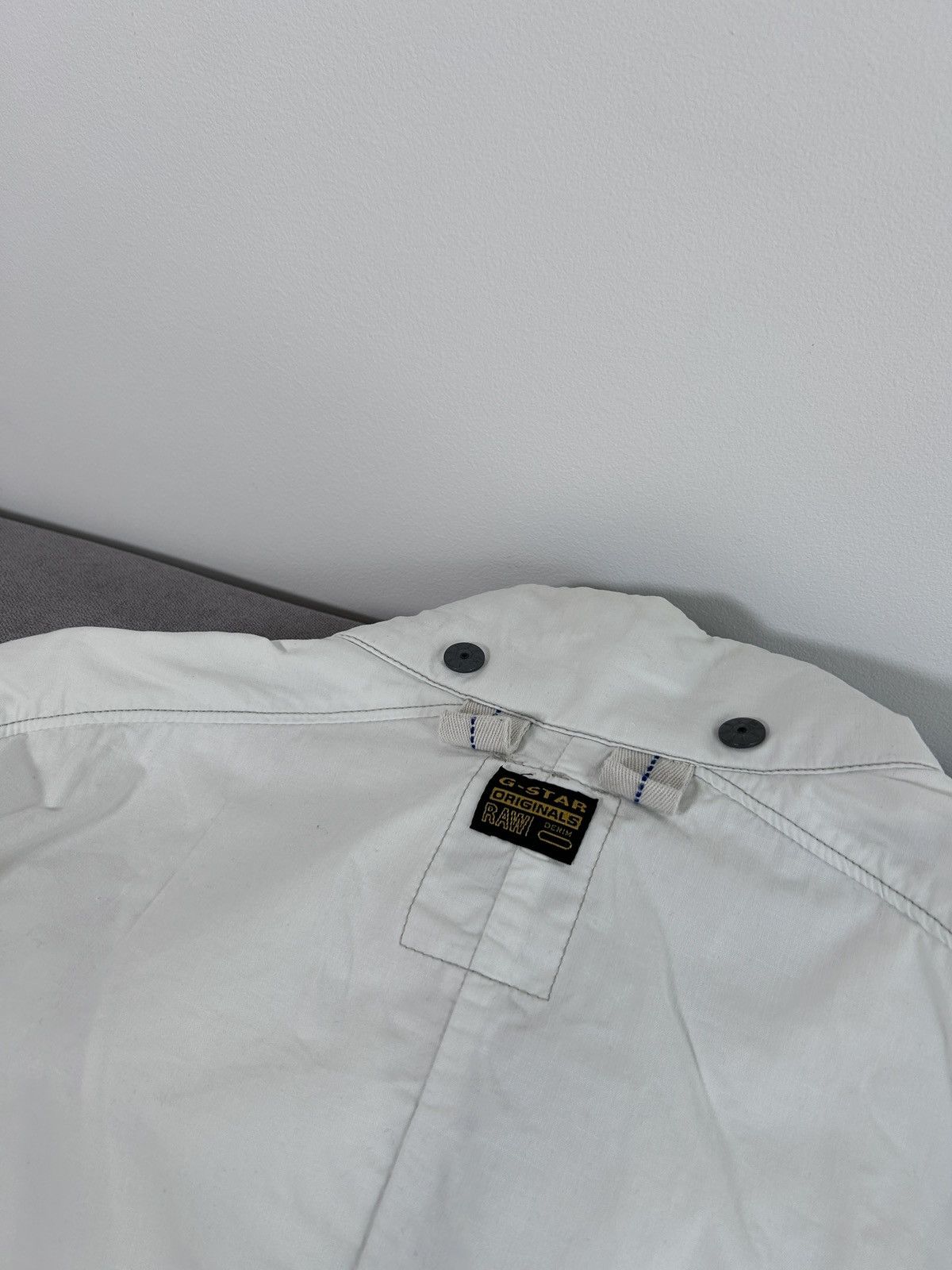 G-Star × Vintage G-STAR Raw Military Style Cargo Multi Pockets White Jacket Size US XL / EU 56 / 4 - 12 Thumbnail