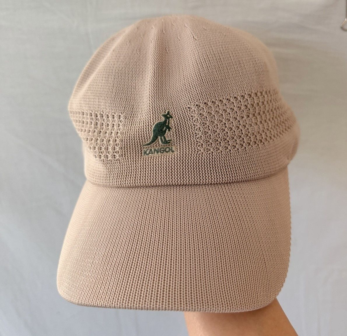 Kangol Kangol Tropic Ventair Spacecap Beige Knit Baseball Cap XXL Size ONE SIZE - 4 Thumbnail
