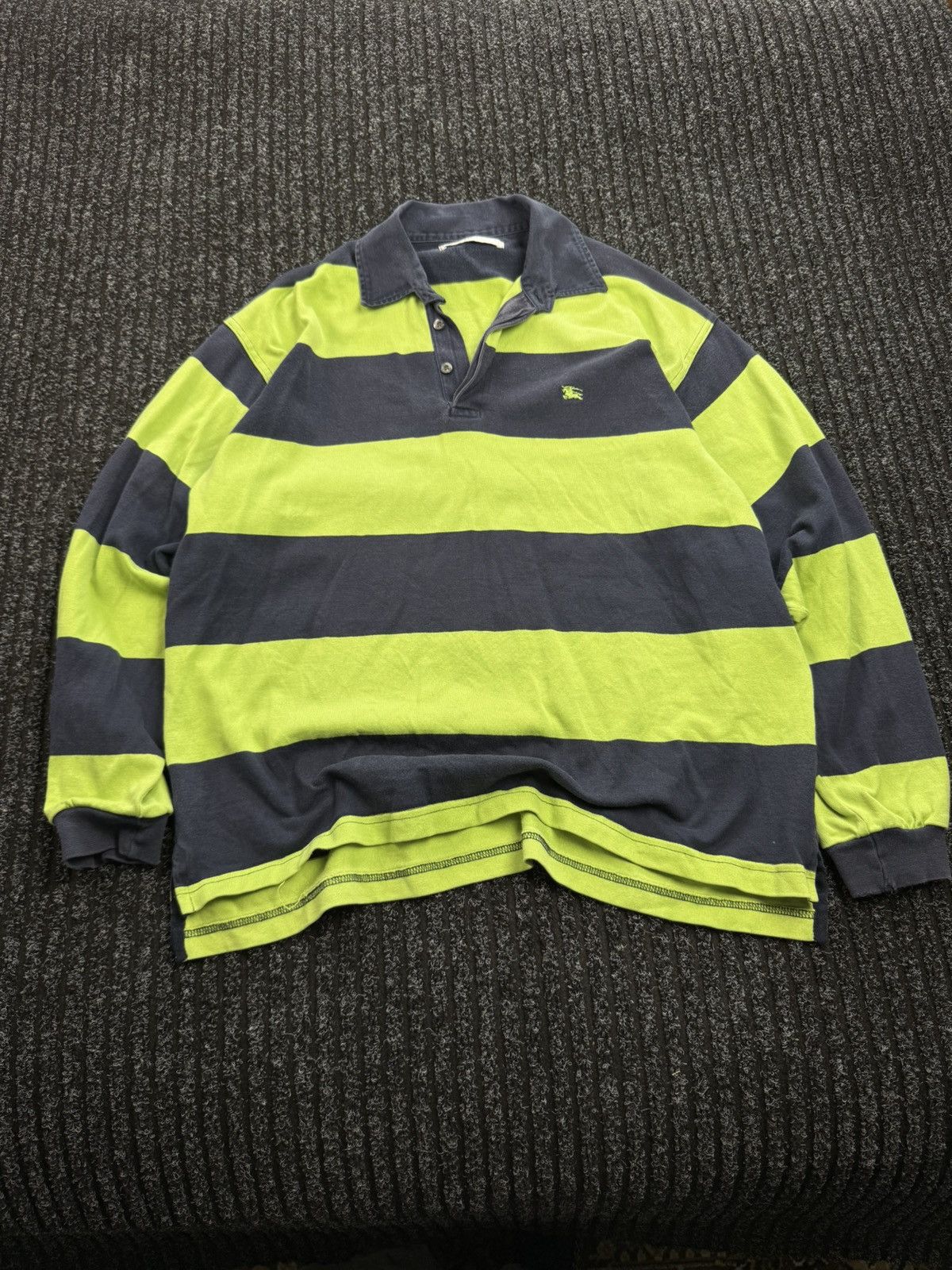 Burberry Vintage Burberrys Striped Rugby Shirt Size US L / EU 52-54 / 3 - 1 Thumbnail
