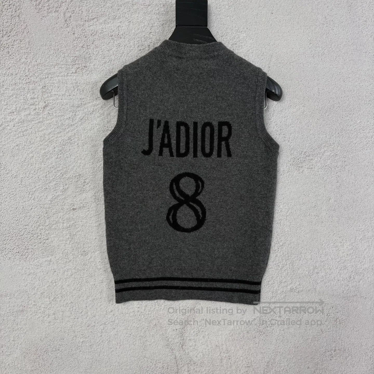 Dior Dior SIZE34 Charcoal Gray Cashmere Knitted Vest Size XS / US 0-2 / IT 36-38 - 2 Thumbnail