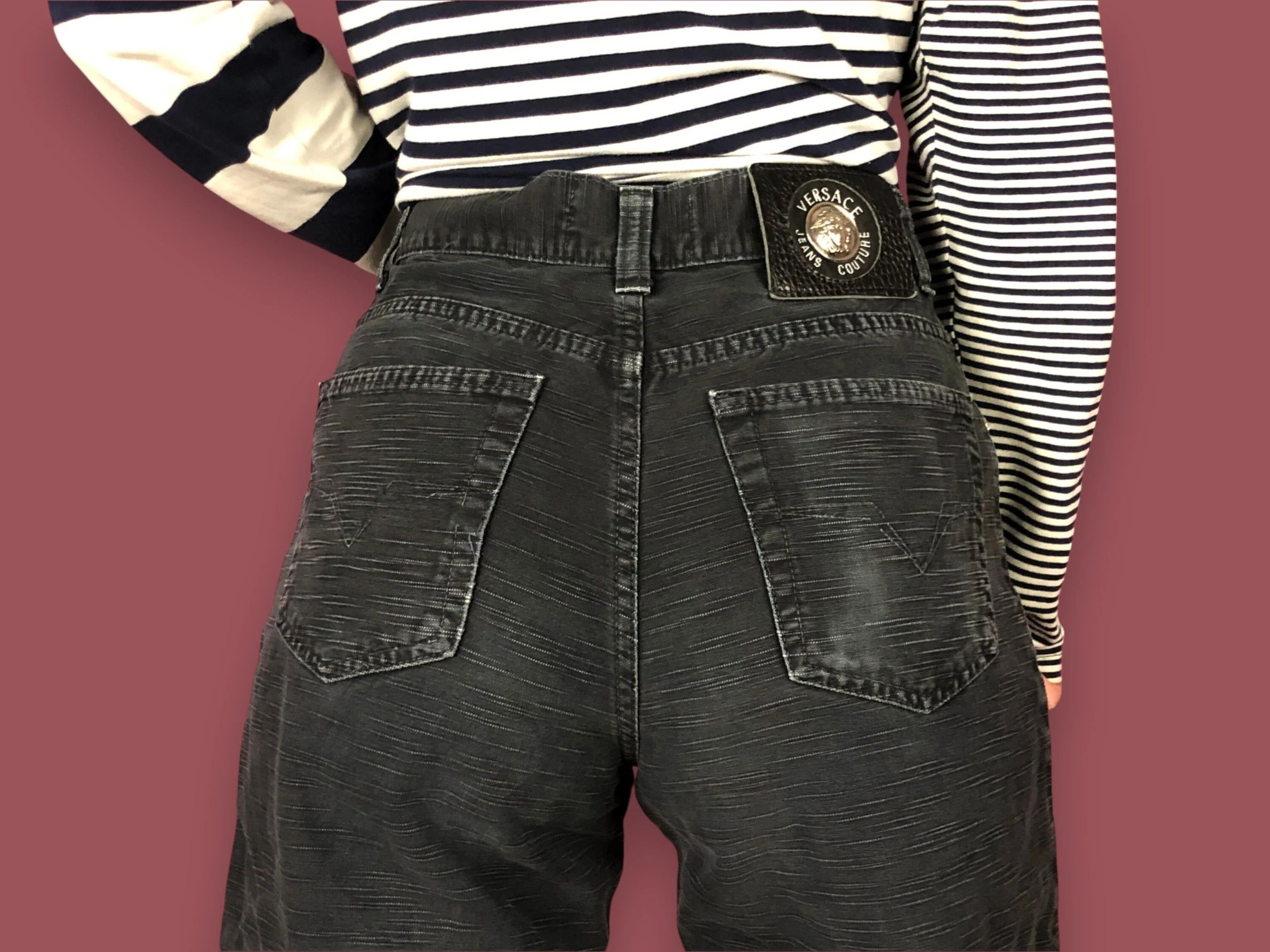 Versace Versace Jeans Couture Women's High-Waisted Pants - 30 Size 27" / US 4 / IT 40 - 6 Thumbnail