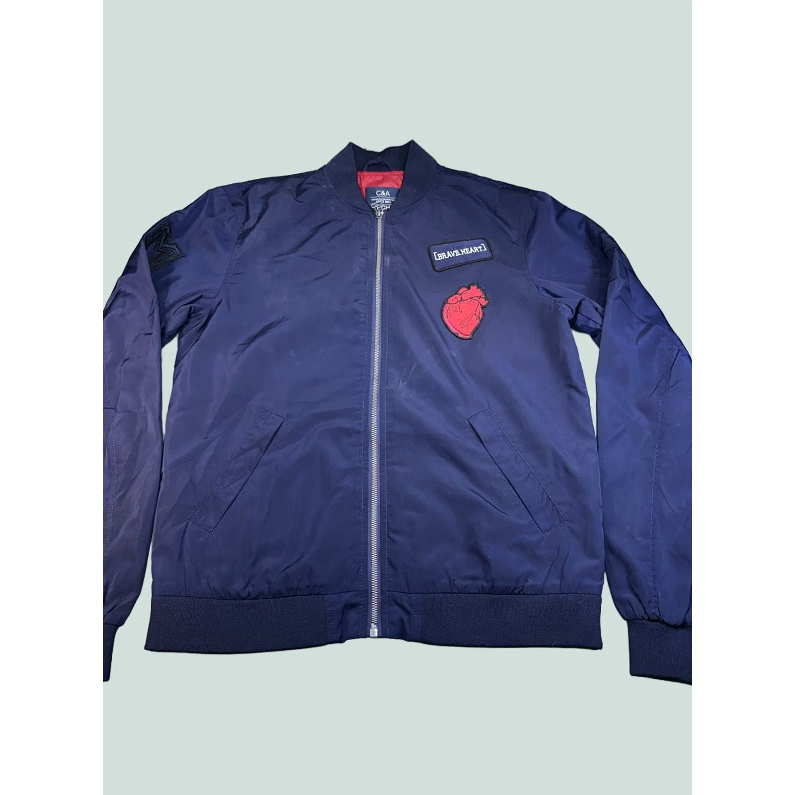Vintage M & M Jacket Men Blue Med Windbreaker Regular Size M Jacket Mens Blue Windbreaker Polyesters Size US M / EU 48-50 / 2 - 1 Thumbnail