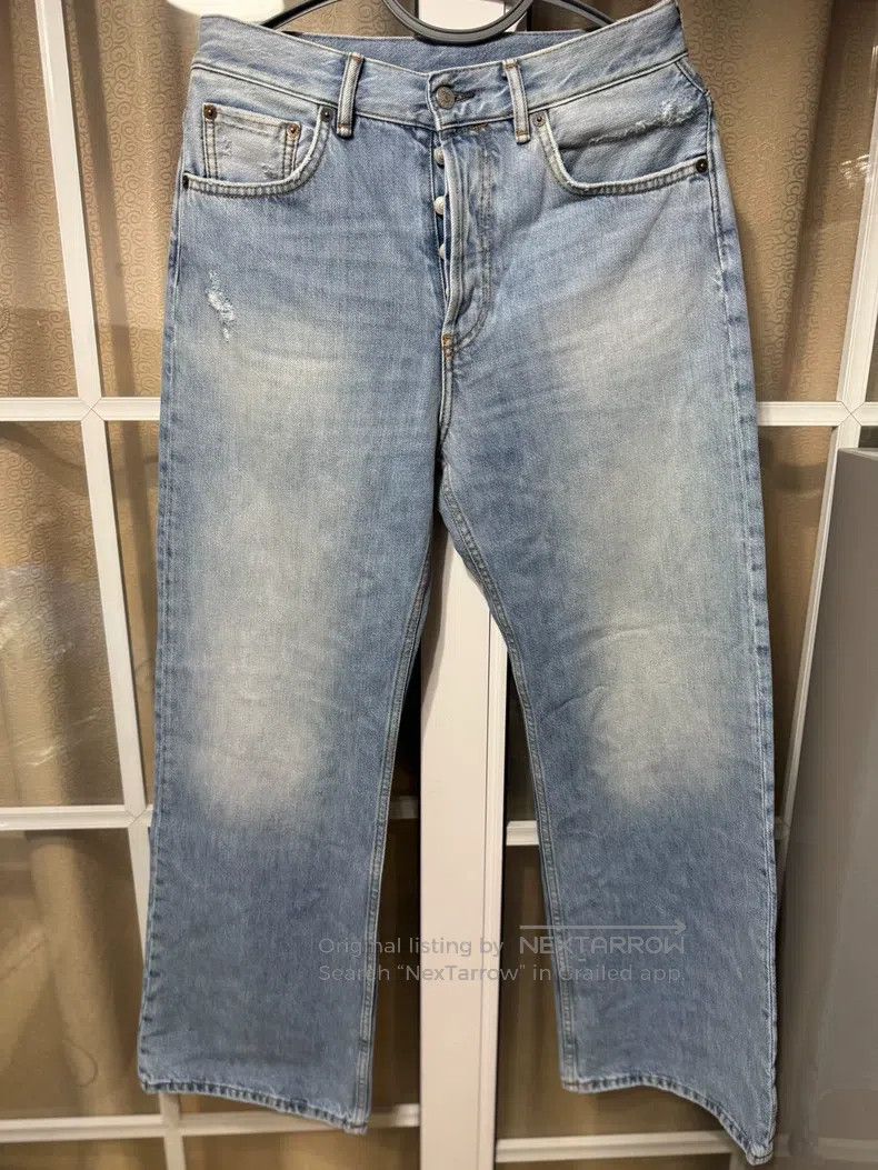 Acne Studios Acne Studios Vintage Cotton Straight-Leg Wide-Leg Jeans Size 28" / US 6 / IT 42 - 1 Thumbnail