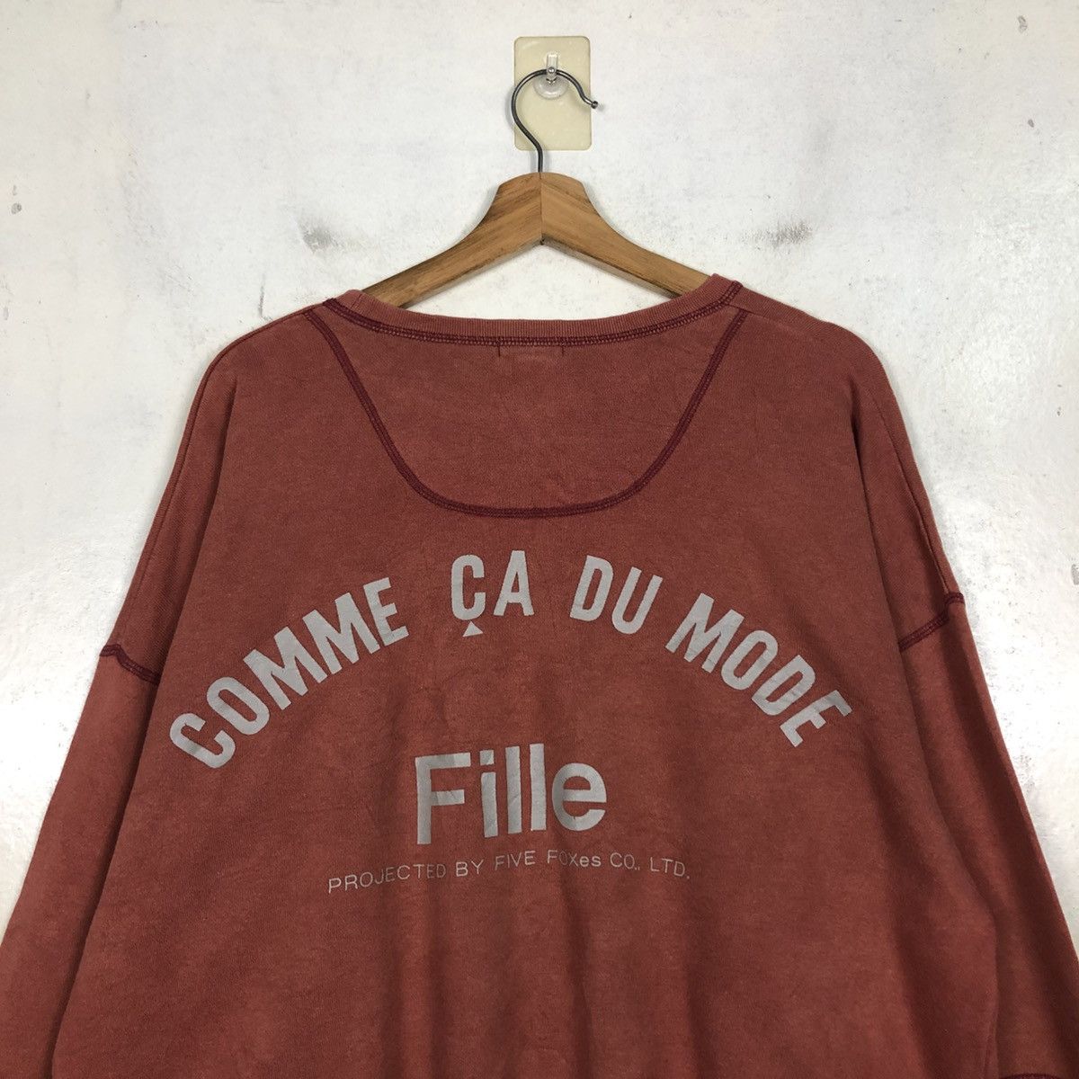 Japanese Brand 📌Vintage Sweatshirt Comme Ca Ism Big Logo Size US M / EU 48-50 / 2 - 11 Thumbnail