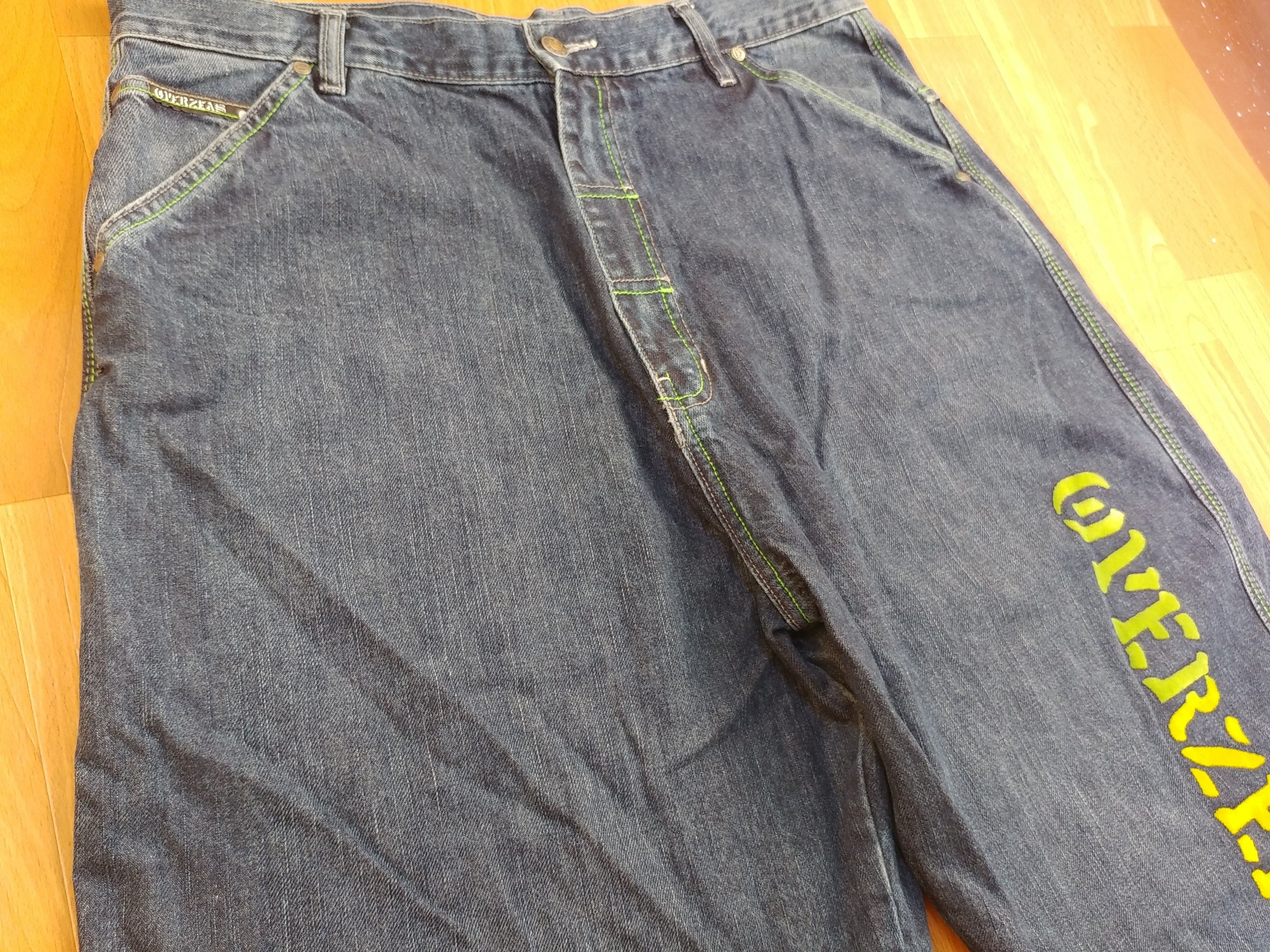 Vintage Overseas jeans shorts, vintage denim hip hop, 90s, size W 34 Size US 34 / EU 50 - 14 Thumbnail