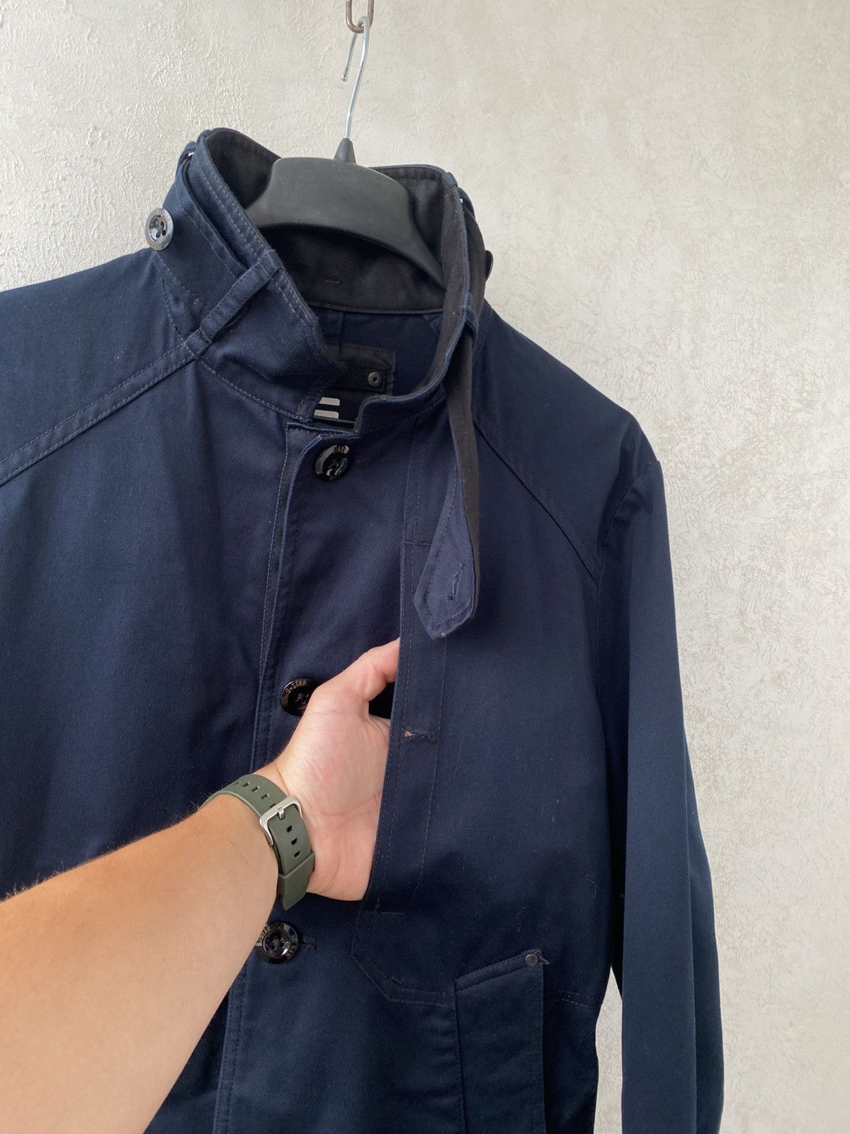 G-Star G-Star Raw Garber Navy Military Cotton Trench Coat Jacket Size US M / EU 48-50 / 2 - 5 Thumbnail