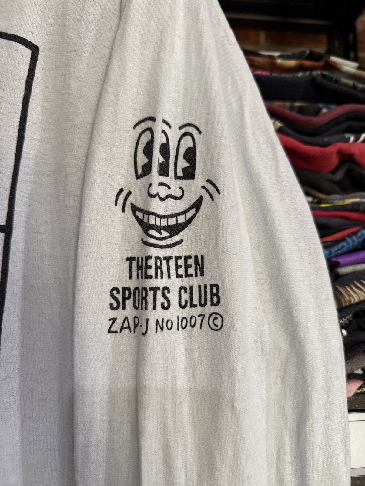 Arts & Science × Keith Haring × Vintage Vintage 90s Keith Haring Special Crew Worder Zap-J Art Tee Size US L / EU 52-54 / 3 - 4 Thumbnail