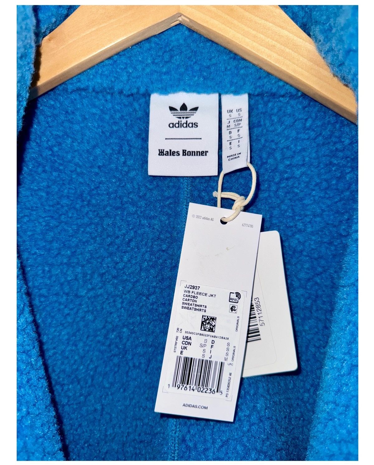 Adidas × Wales Bonner adidas x Wales Bonner Fleece Jacket (Sz SML) | NEW WITH TAGS Size US S / EU 44-46 / 1 - 5 Thumbnail