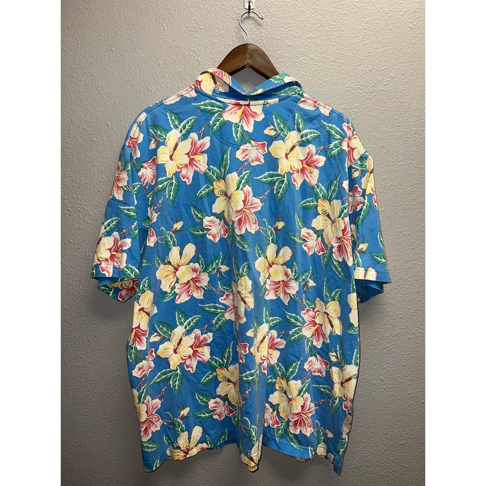L.L. Bean Vintage LL Bean Hawaiian Shirt 1/4 Button Blue Top VTG 2XL Size US XXL / EU 58 / 5 - 8 Thumbnail
