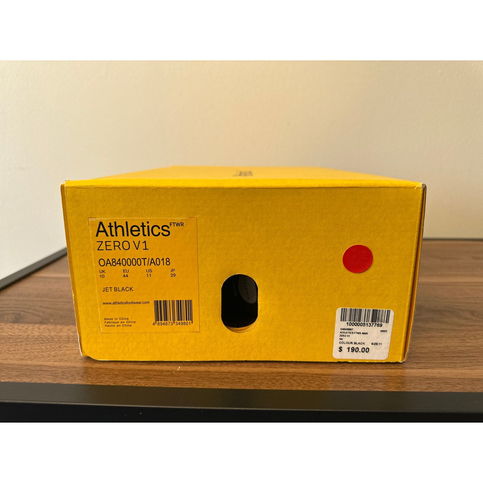 Other $190 Athletics FTWR Zero v1 Sneaker - Black - 10/44/11/29 Size US 11 / EU 44 - 2 Thumbnail