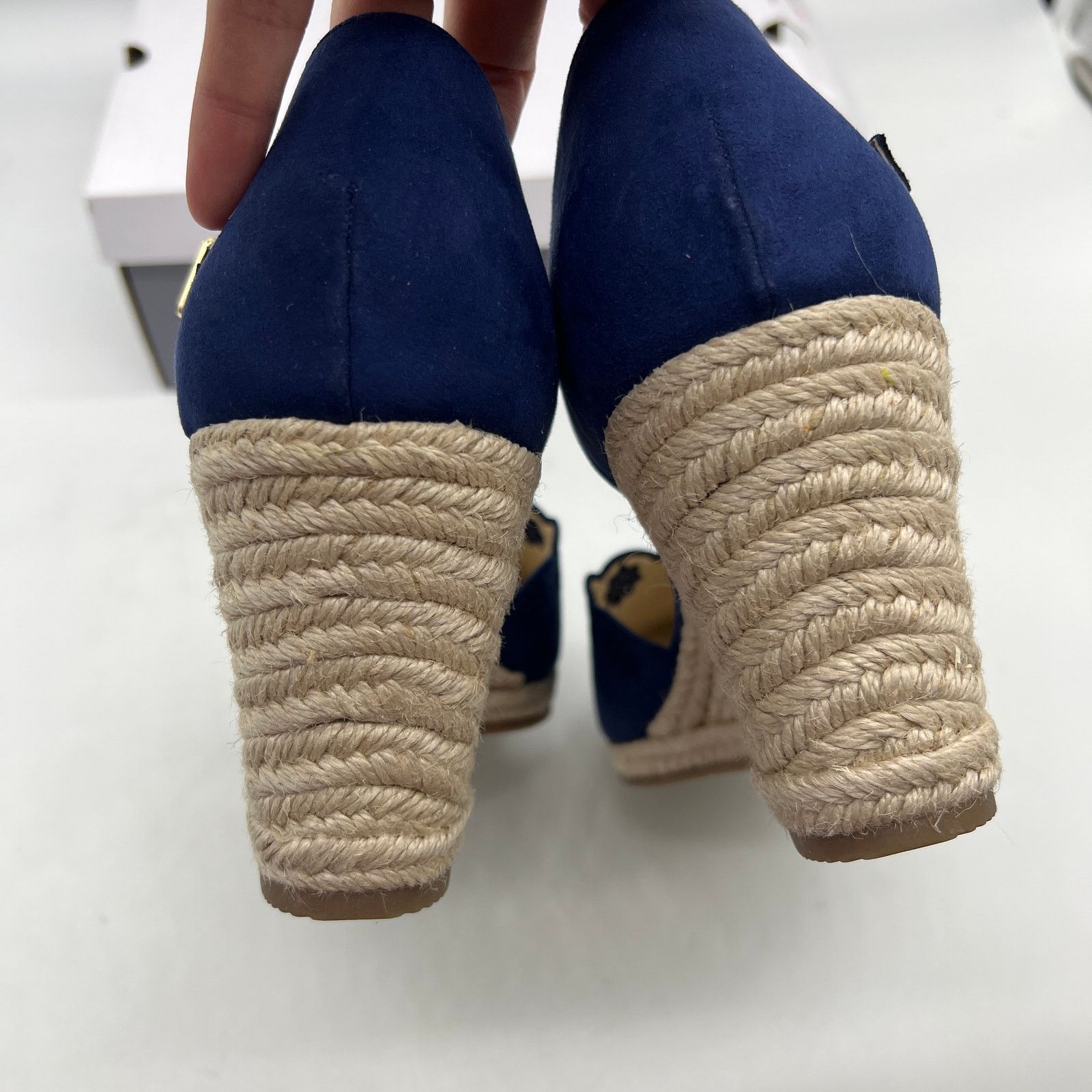 Other Liz Claiborne Morgan Women's Wedge Heels Blue Navy Size 11M Size US 11 / IT 41 - 8 Thumbnail