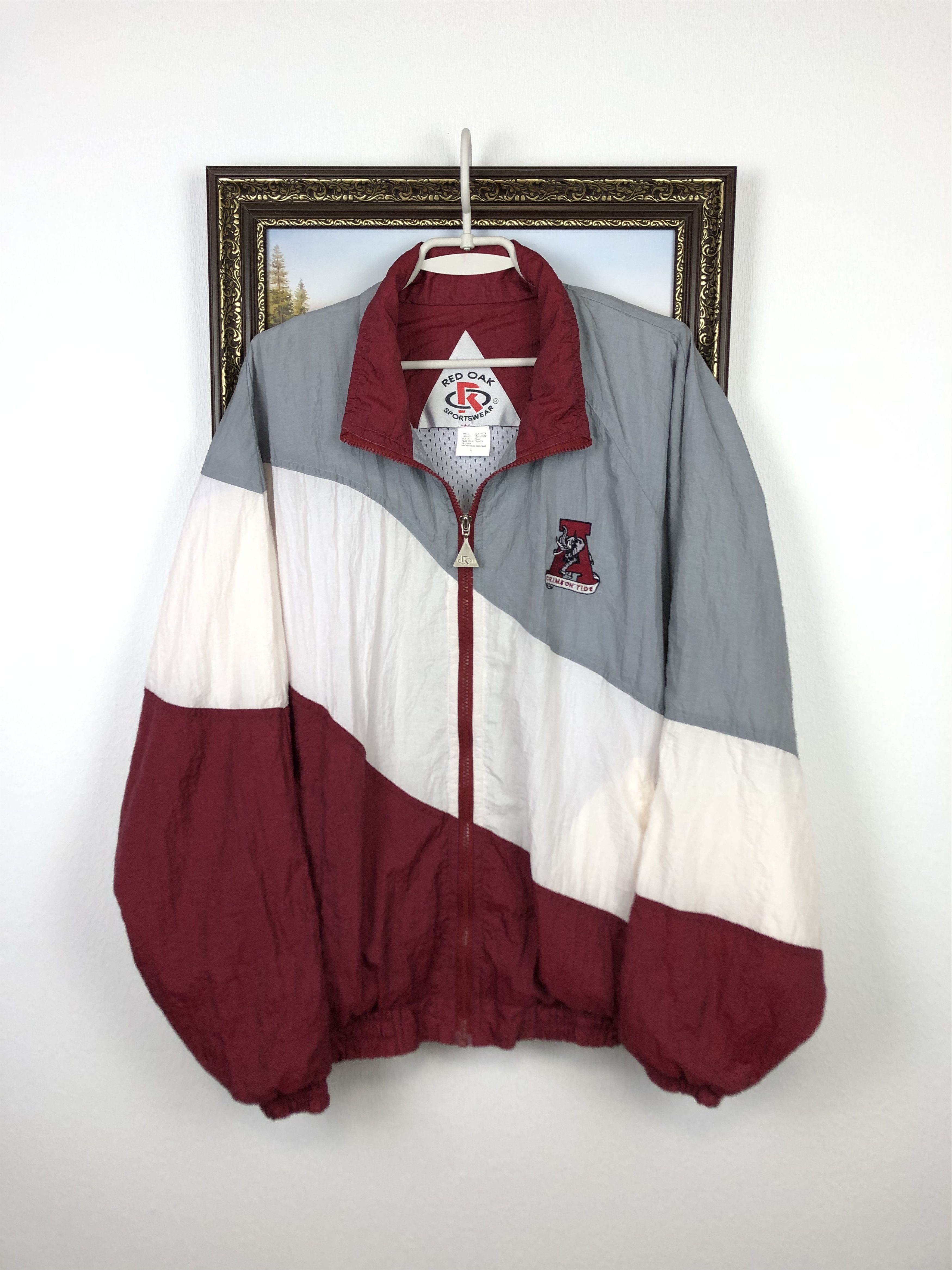 Vintage 90's Alabama Crimson Tide Jacket Zip Track Top Mens