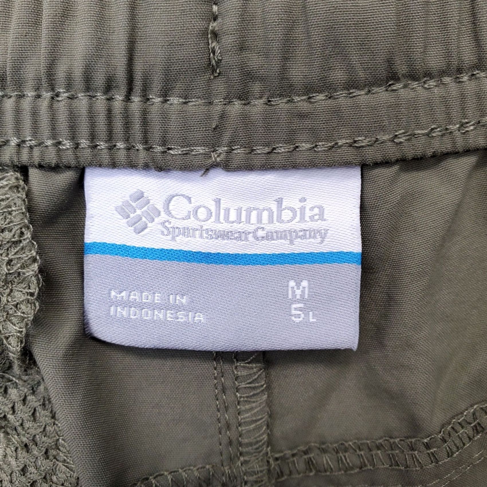 Vintage Columbia Womens Sandy River Shorts Bermuda M Green Omni Shield Elastic Waist Slit Pockets 5.25 Inseam Casual Outdoor Hiking Mens Womens Size 32" / US 10 / IT 46 - 7 Thumbnail