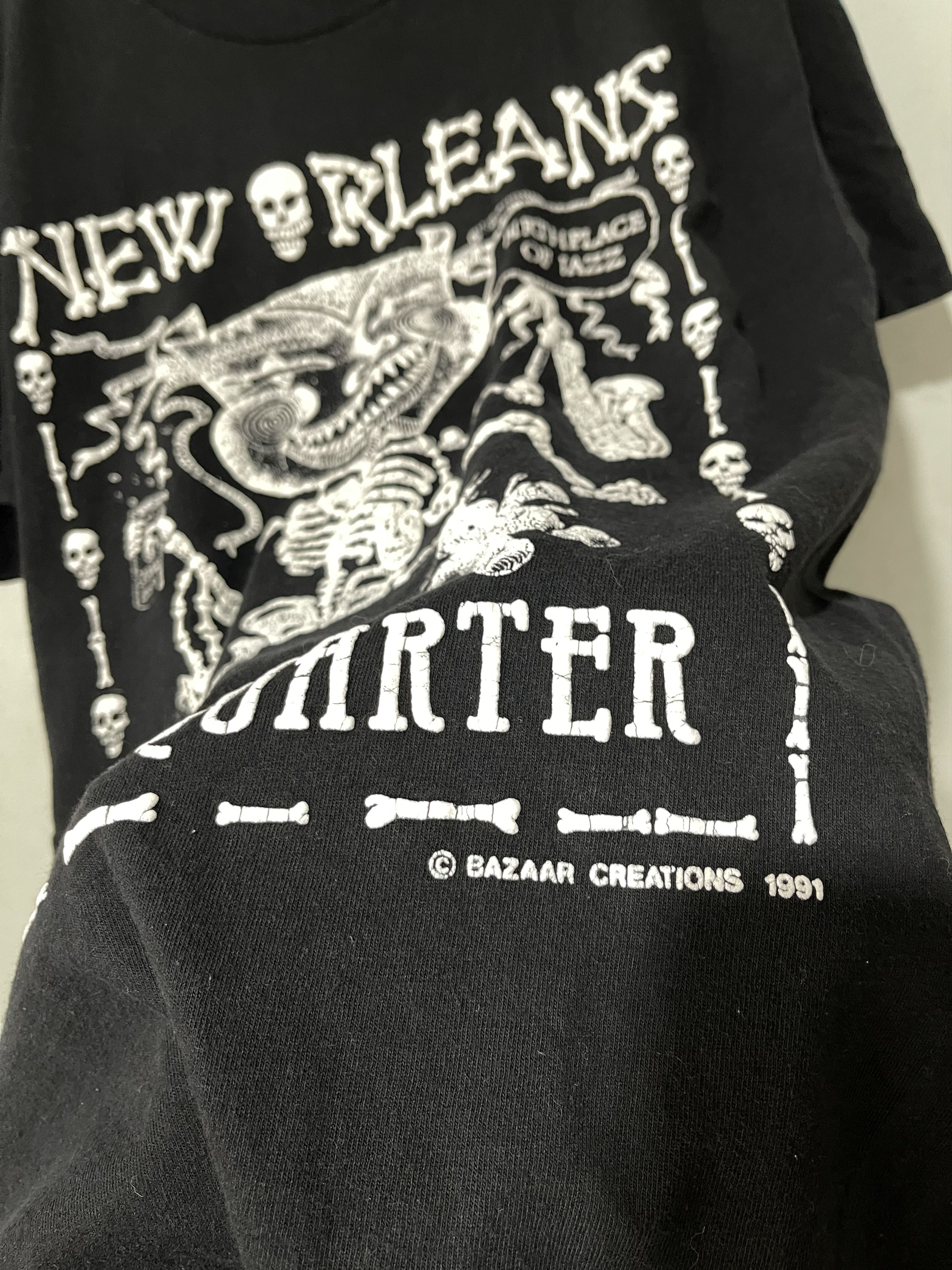 Band Tees × Jazz Cartier × Vintage Vintage 90s Voodoo New Orleans Jazz Shirt Size US L / EU 52-54 / 3 - 3 Thumbnail