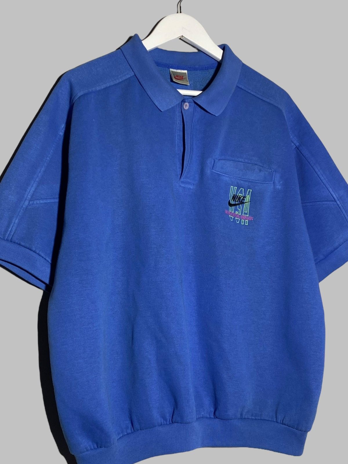 Nike 🔥 90s NIKE USA BEAVERTON OREGON POLO T-SHIRT AMERICAN RARE Size US XL / EU 56 / 4 - 3 Thumbnail