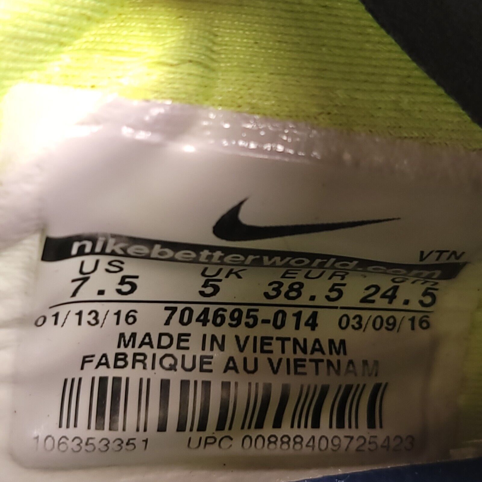 Nike Nike Free TR Fit 5 Shoe Womens Size 7.5 704695-014 Black Size US 7.5 / IT 37.5 - 9 Thumbnail