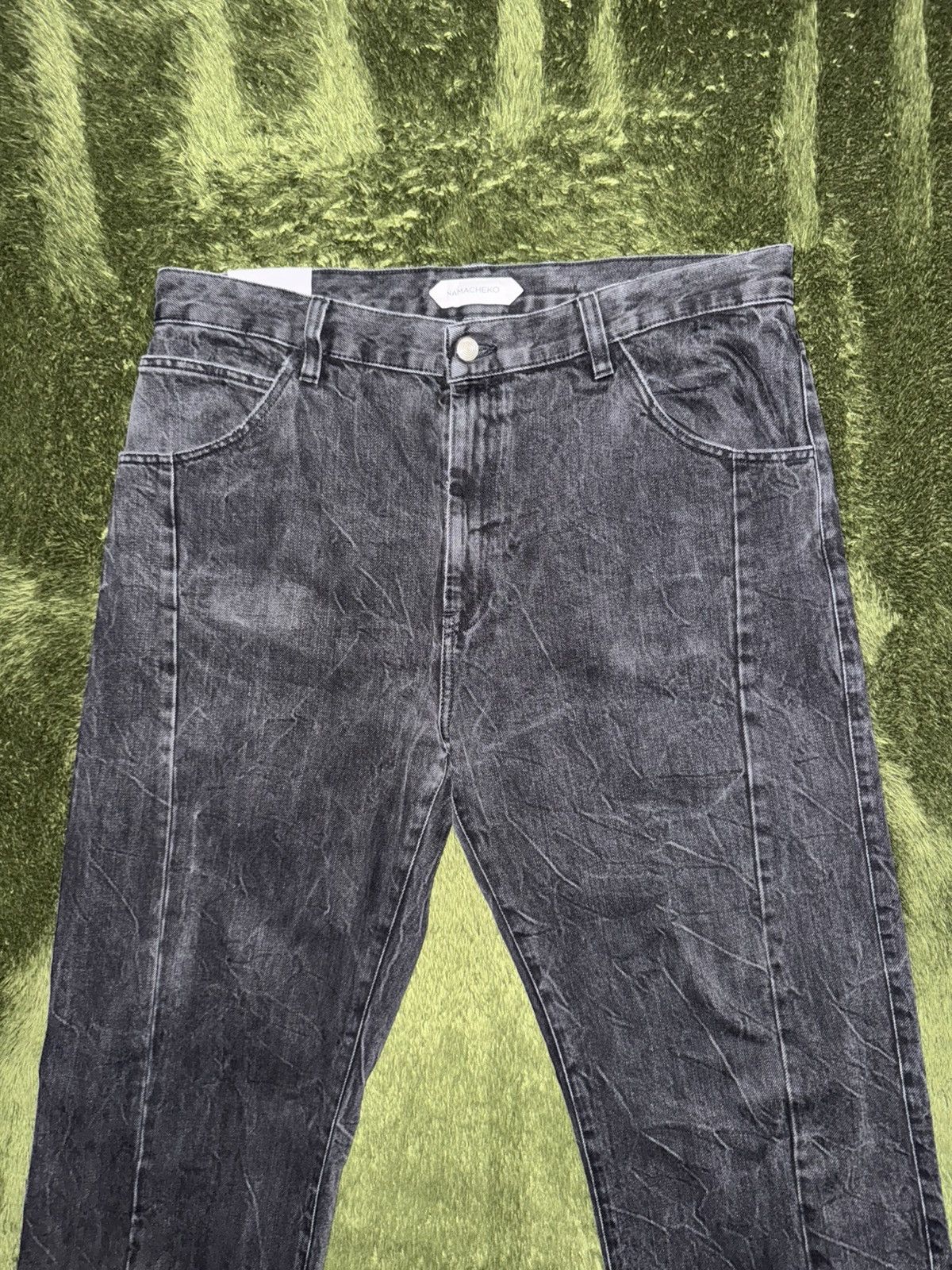 Namacheko [L] NAMECHEKO TIBIRA oversized Denim Pants Black Size US 38 / EU 54 - 7 Thumbnail