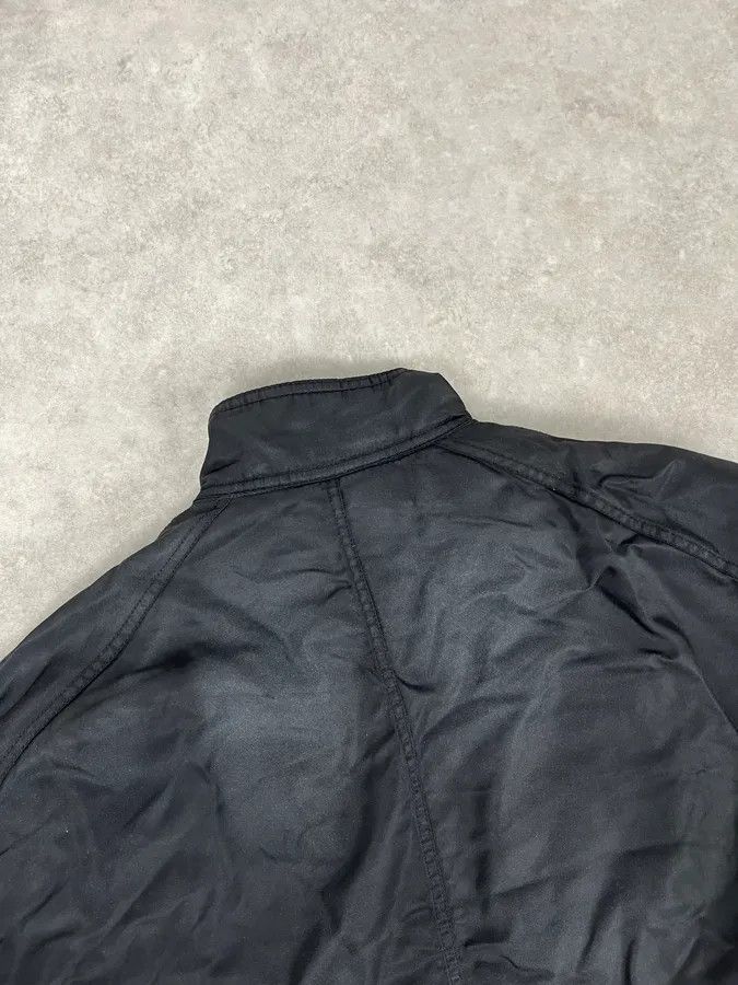 Armani 2000s Armani Faded Black Nylon Zip Multi-Pocket Bomber Jacket Size US L / EU 52-54 / 3 - 7 Thumbnail