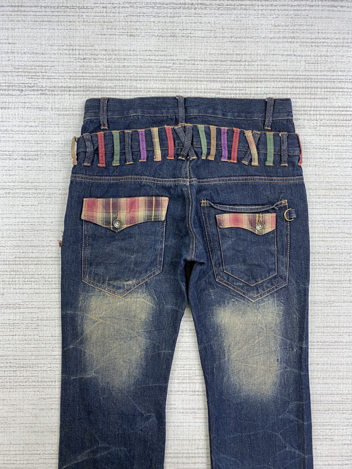 Hysteric Glamour Vintage Double Focus Double Waist Mud Wash Punk Denim Pants Size US 30 / EU 46 - 9 Thumbnail