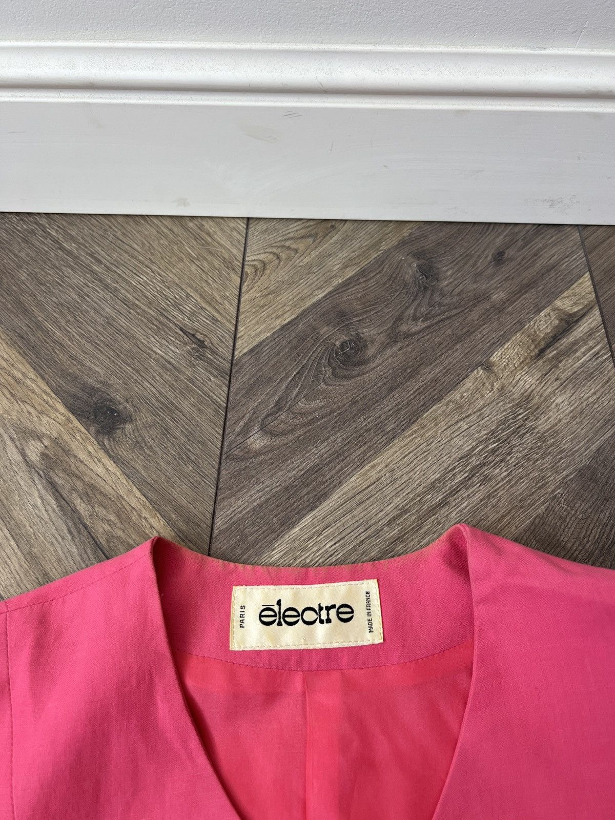 Other Vintage Electre Paris Women’s Suit Pink Skirt Set 80s 90s Size M / US 6-8 / IT 42-44 - 5 Thumbnail