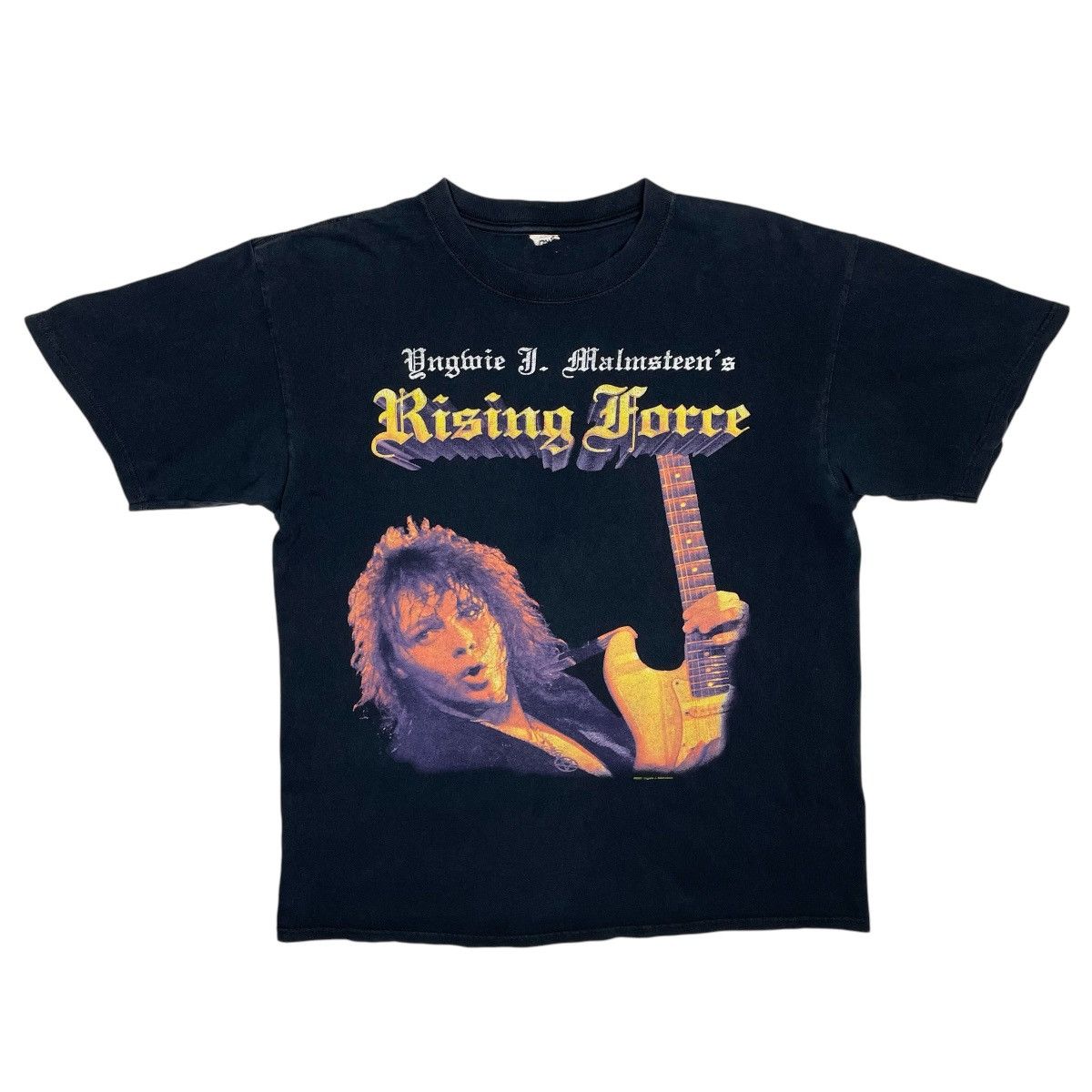 Vintage 1990s Yngwie Malmsteen Rising Force Tee - M/L Size US M / EU 48-50 / 2 - 1 Thumbnail