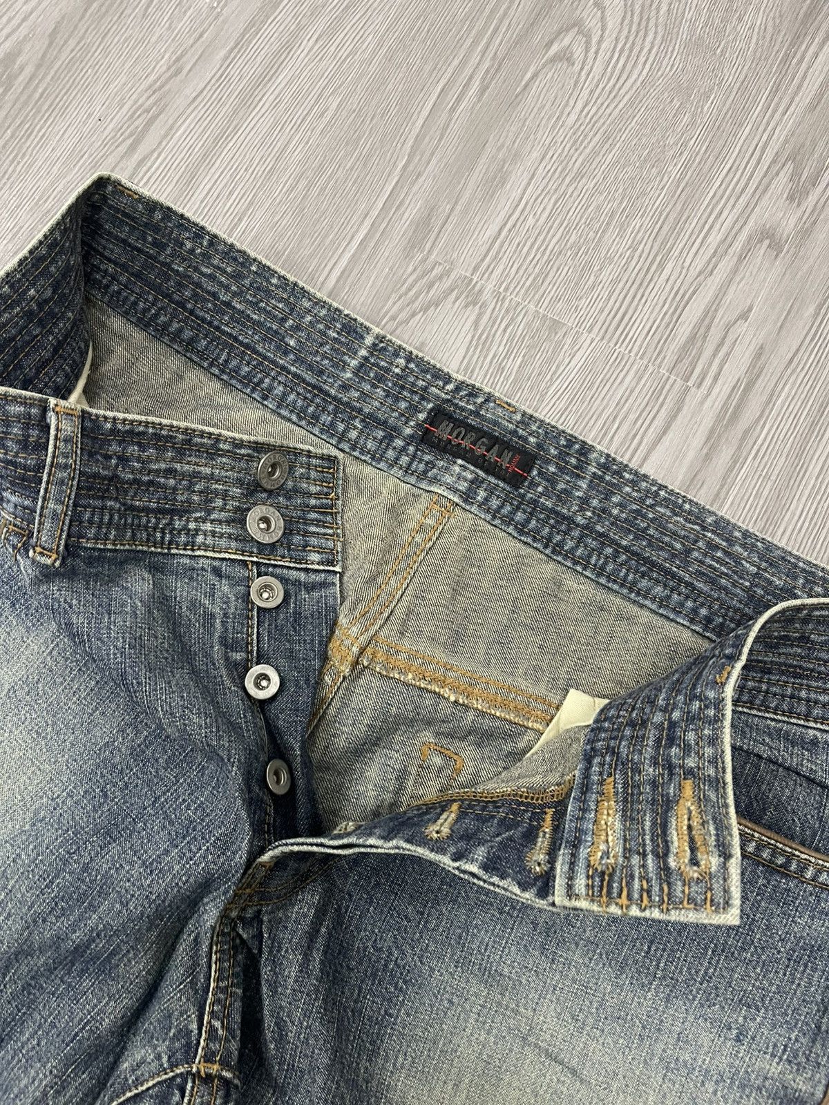 Japanese Brand × Morgan Homme Morgan Homme Flare Denim Size US 33 - 4 Thumbnail