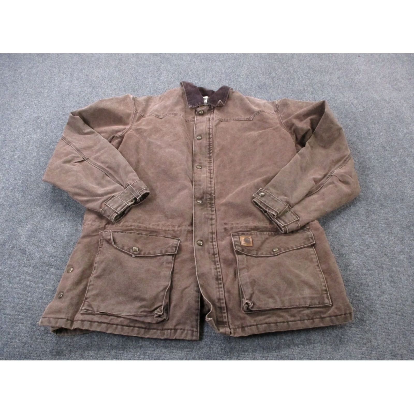 Carhartt Carhartt Jacket Mens XLT Brown Chore Coat Blanket Lined Outdoors Work C52 CHT Size US XL / EU 56 / 4 - 3 Thumbnail