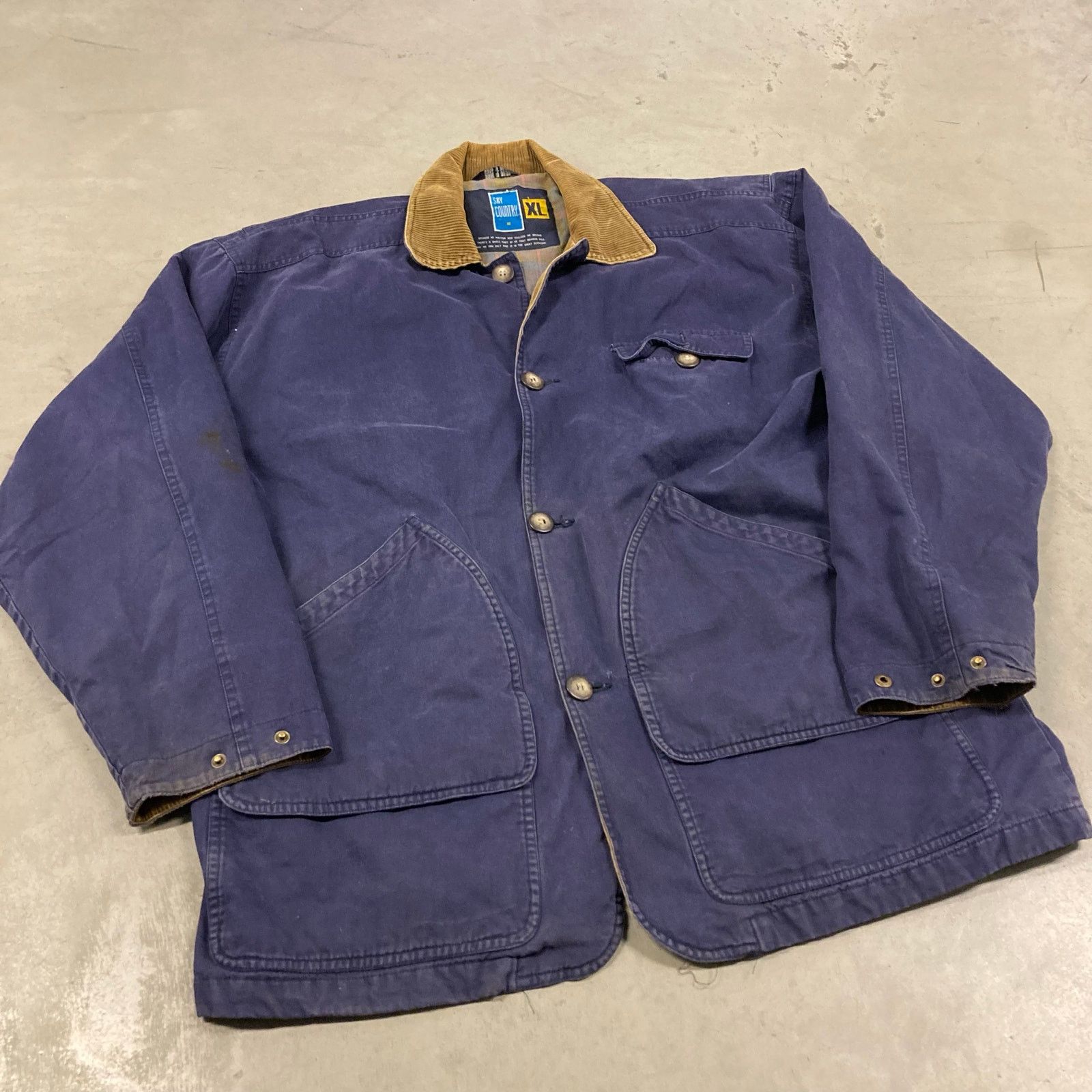 Vintage vintage 90s sky country barn chore jacket Size US XL / EU 56 / 4 - 1 Thumbnail