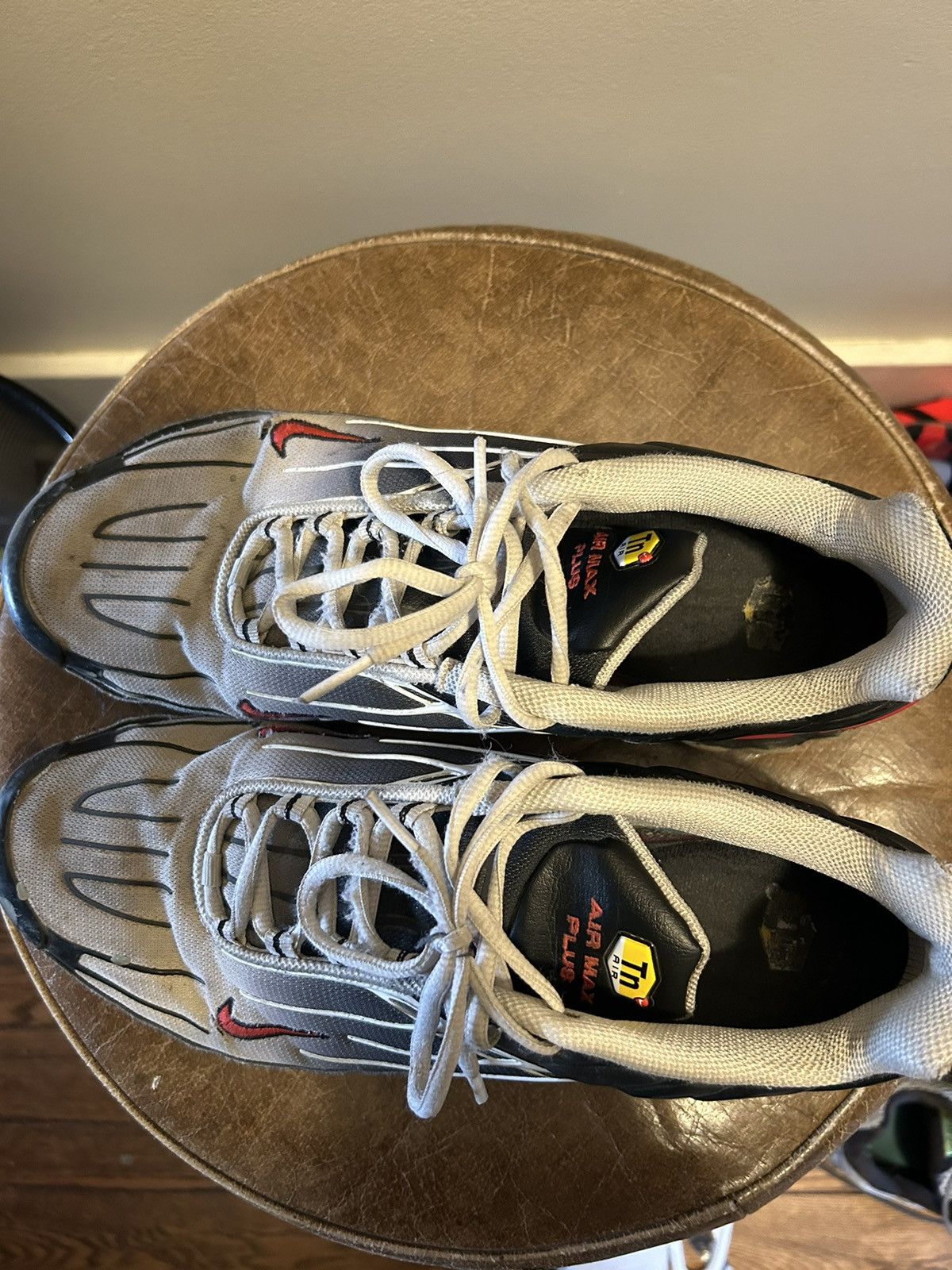 Other Nike Air Max Plus 3 Black Red Size US 12 / EU 45 - 5 Thumbnail