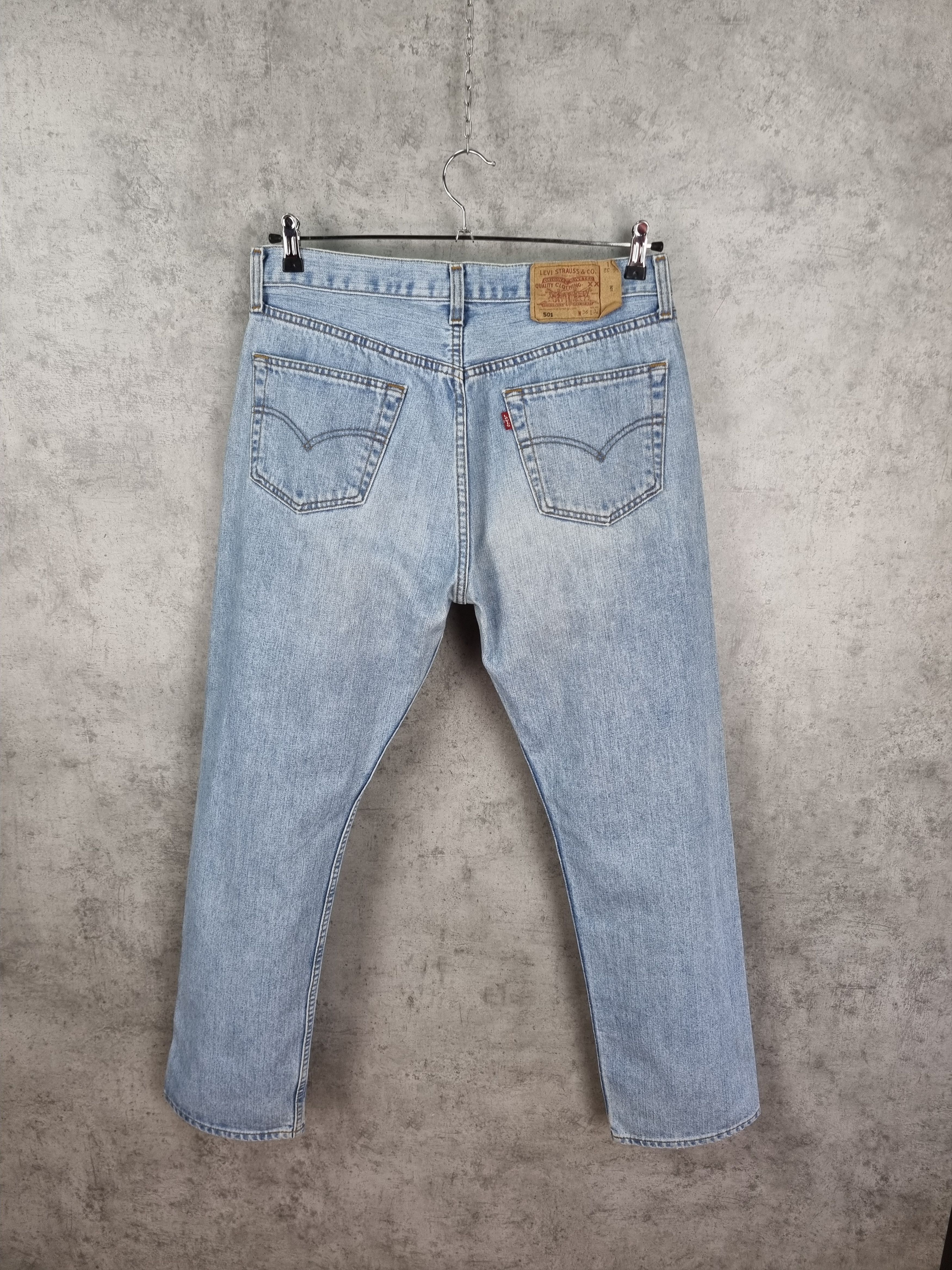 Levi's × Levi's Vintage Clothing × Vintage Levis 501 Magic Blue Vintage Denim Jeans Size US 36 / EU 52 - 6 Thumbnail