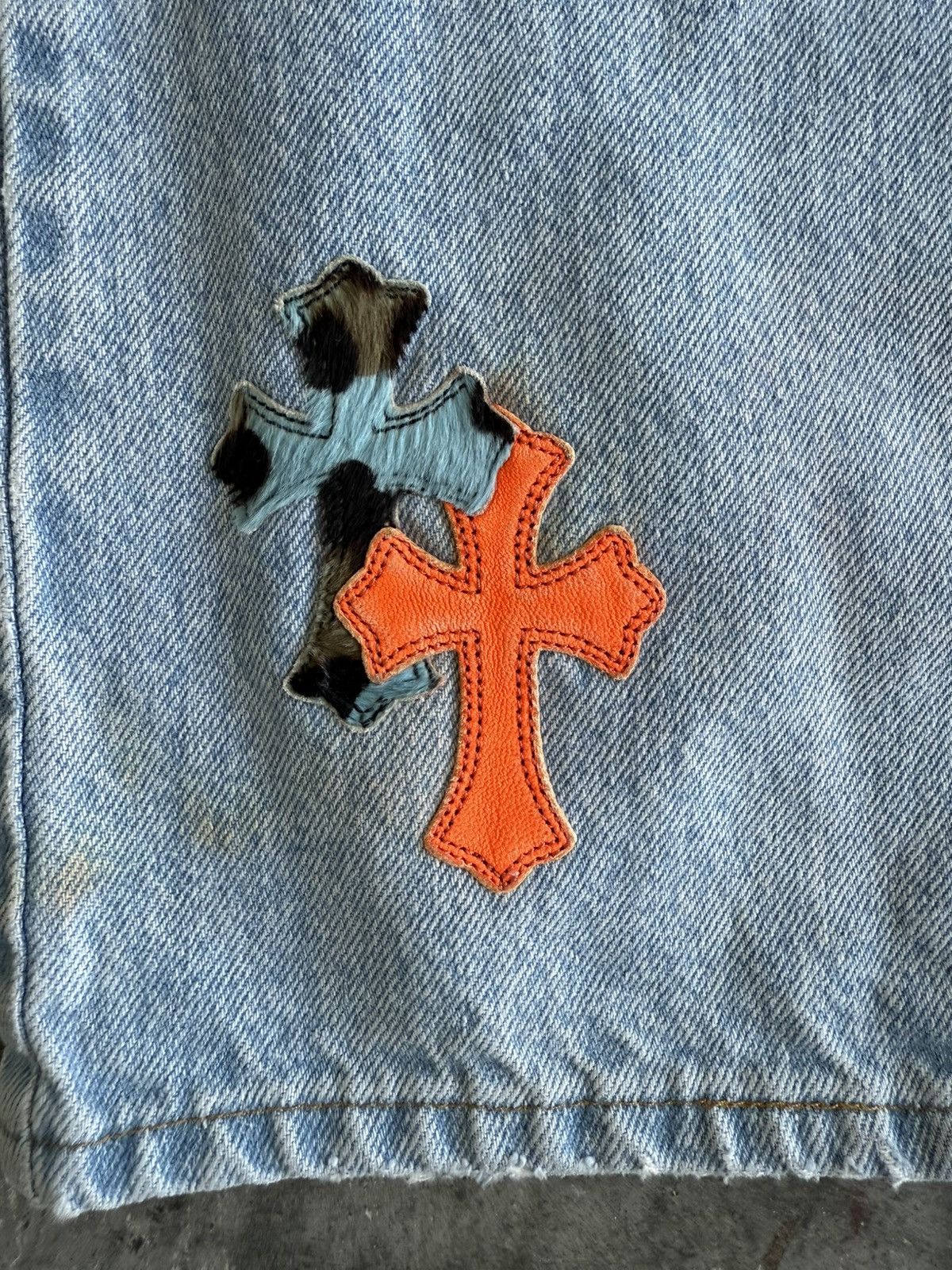 Chrome Hearts ST BARTH BLUE CHEETAH JEANS Size US 31 - 4 Thumbnail