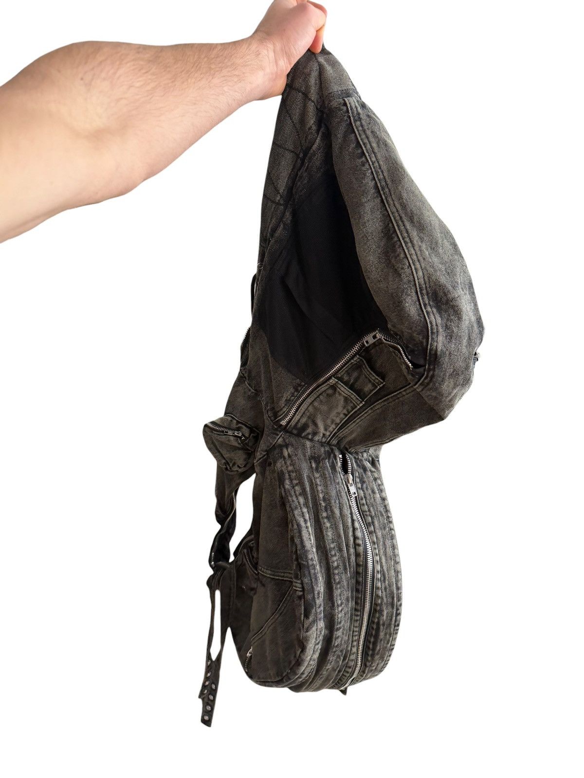 No Faith Studios Denim Hooded Backpack Vest Size US M / EU 48-50 / 2 - 12 Thumbnail