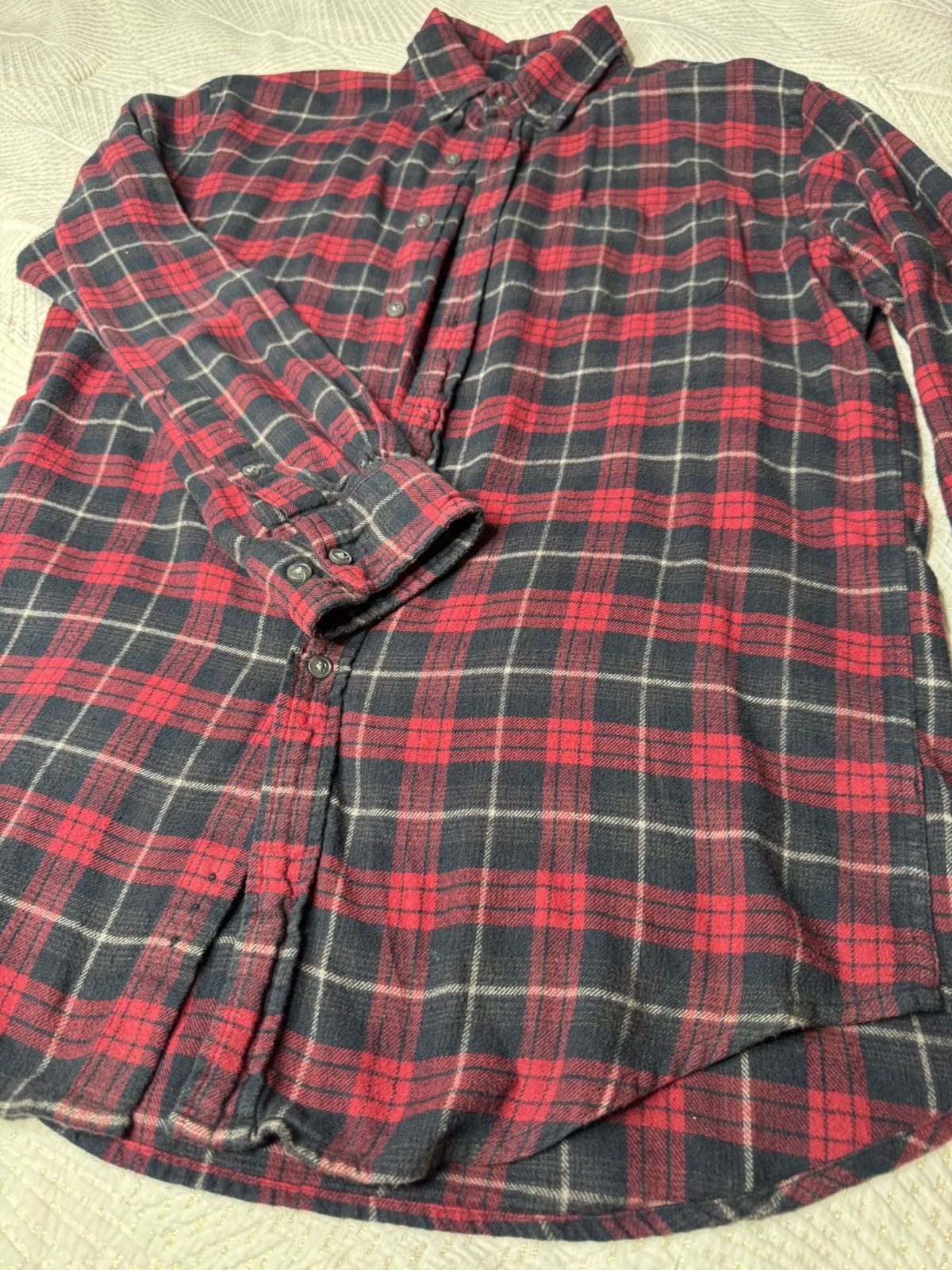 Croft & Barrow Croft & Barrow Vintage Plaid Button Up Flannel “Red/Black” Size US M / EU 48-50 / 2 - 2 Thumbnail