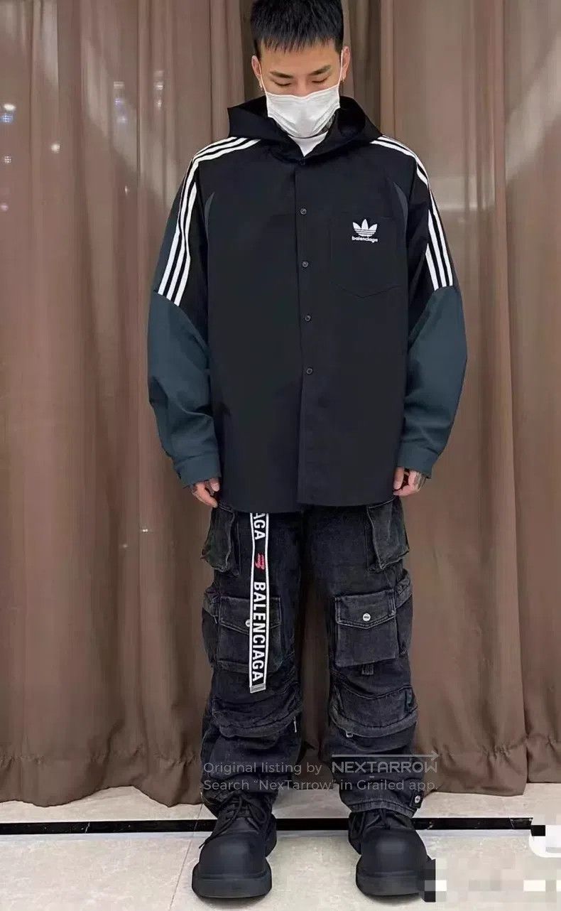 Balenciaga Balenciaga Hooded shirt jacket Size US S / EU 44-46 / 1 - 7 Thumbnail