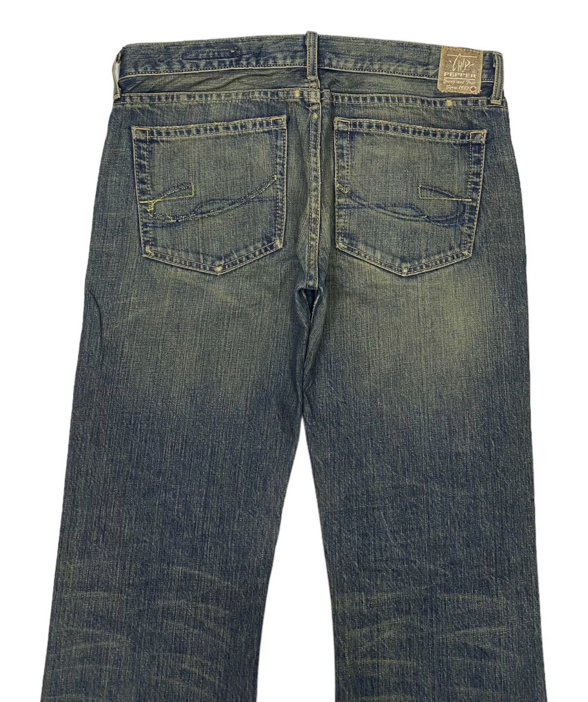 If Six Was Nine 🔥CHIP & PEPPER RUSTY MUD WASH DENIM FLARE JEANS Size 32" / US 10 / IT 46 - 6 Thumbnail