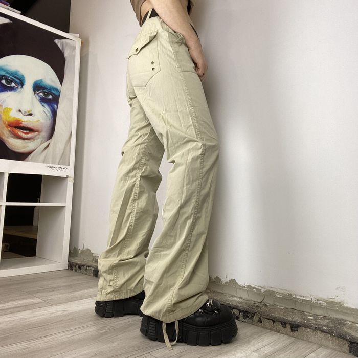 Y2K Grey Casual Wide Leg Cargo Pants