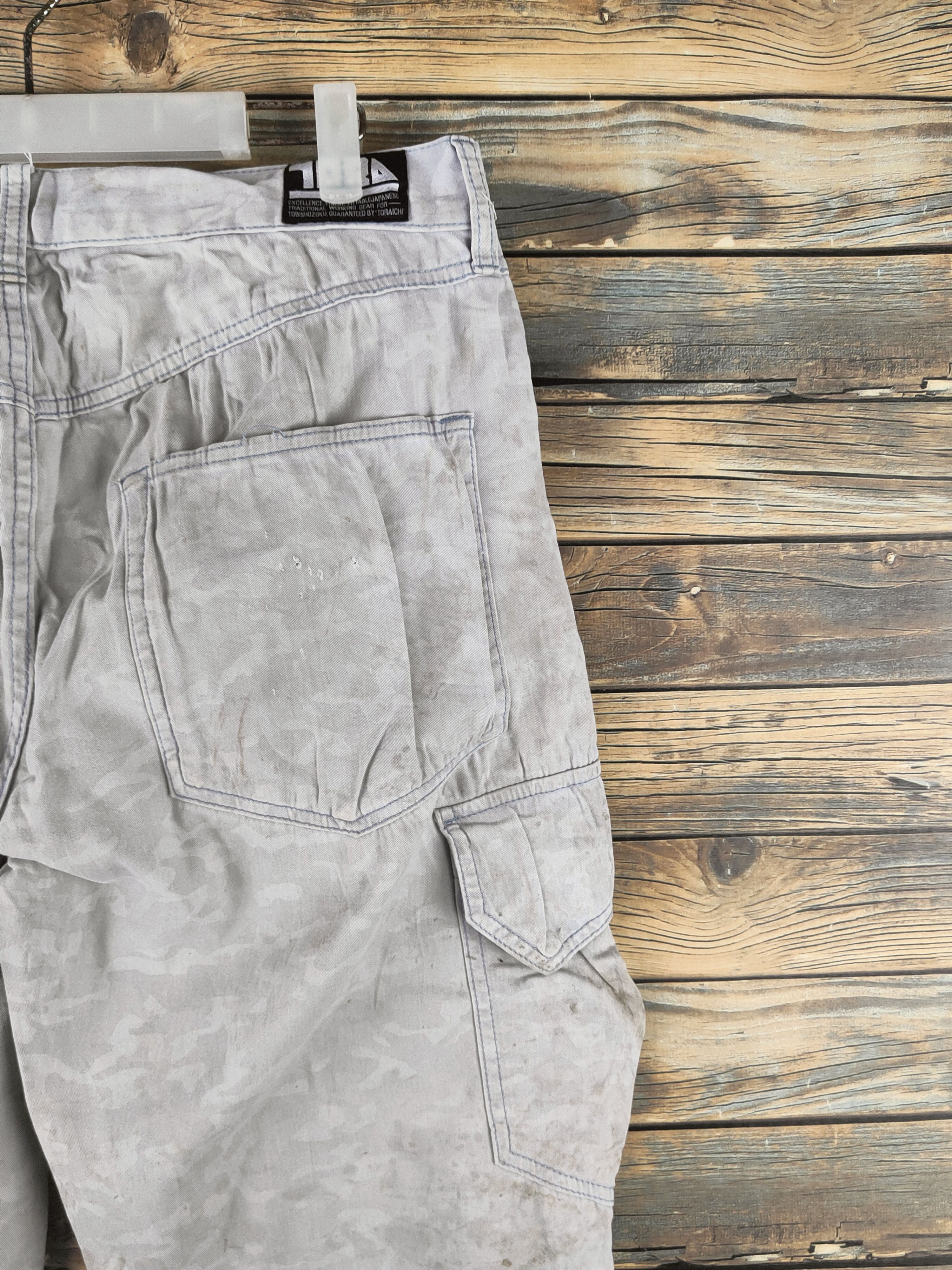 Japanese Brand DL Tora Gray Multipocket Cargo Pants #46-216 Size US 34 / EU 50 - 11 Thumbnail