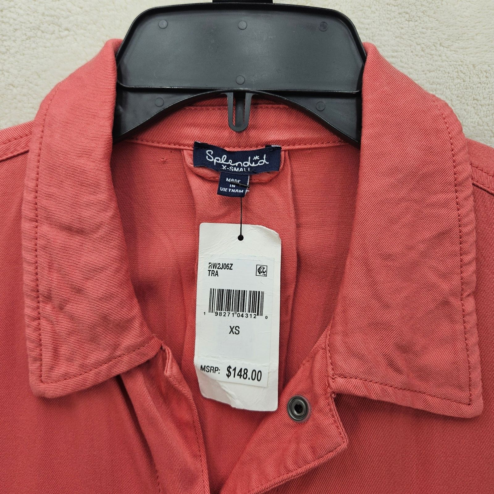 Splendid SPENDID WOMEN'S XS MISS AMERICA JACKET SUPER SOFT RED PINK Size XS / US 0-2 / IT 36-38 - 3 Thumbnail