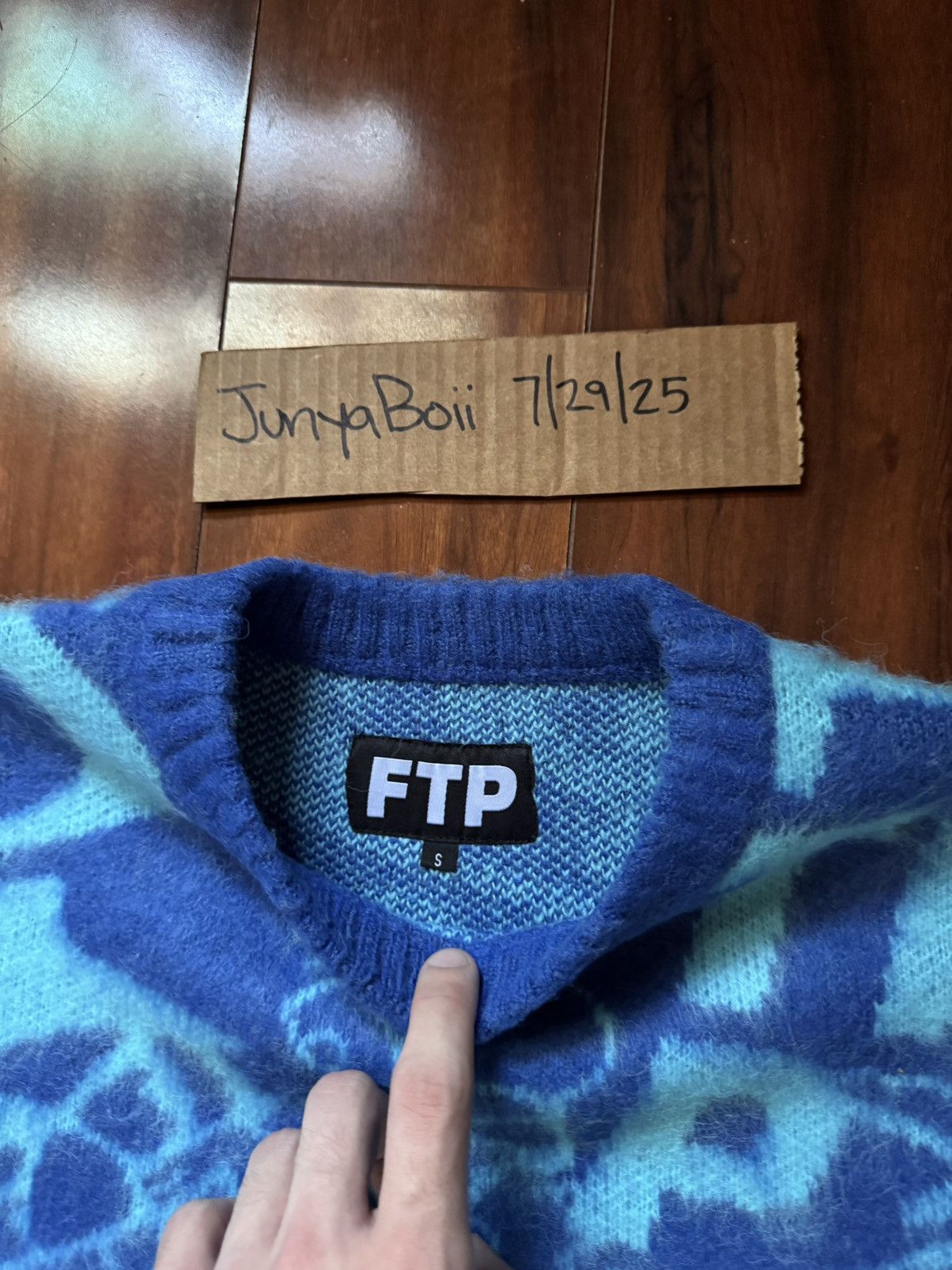 Fuck The Population FTP Archive Mohair Sweater Royal Blue Small Size US S / EU 44-46 / 1 - 3 Thumbnail