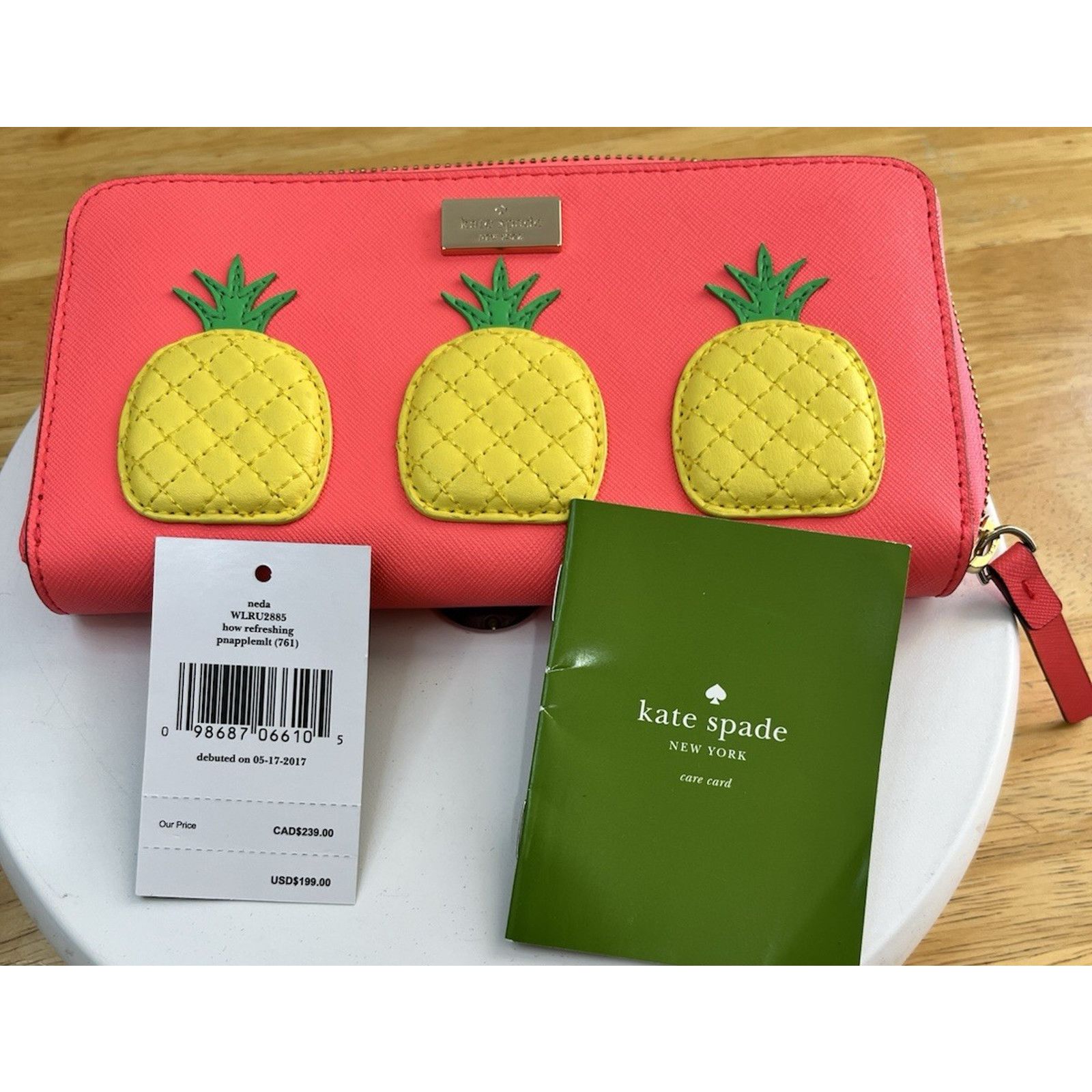 Kate Spade Kate Spade How Refreshing Neda Pineapple Wallet Style NWT Size ONE SIZE - 3 Thumbnail