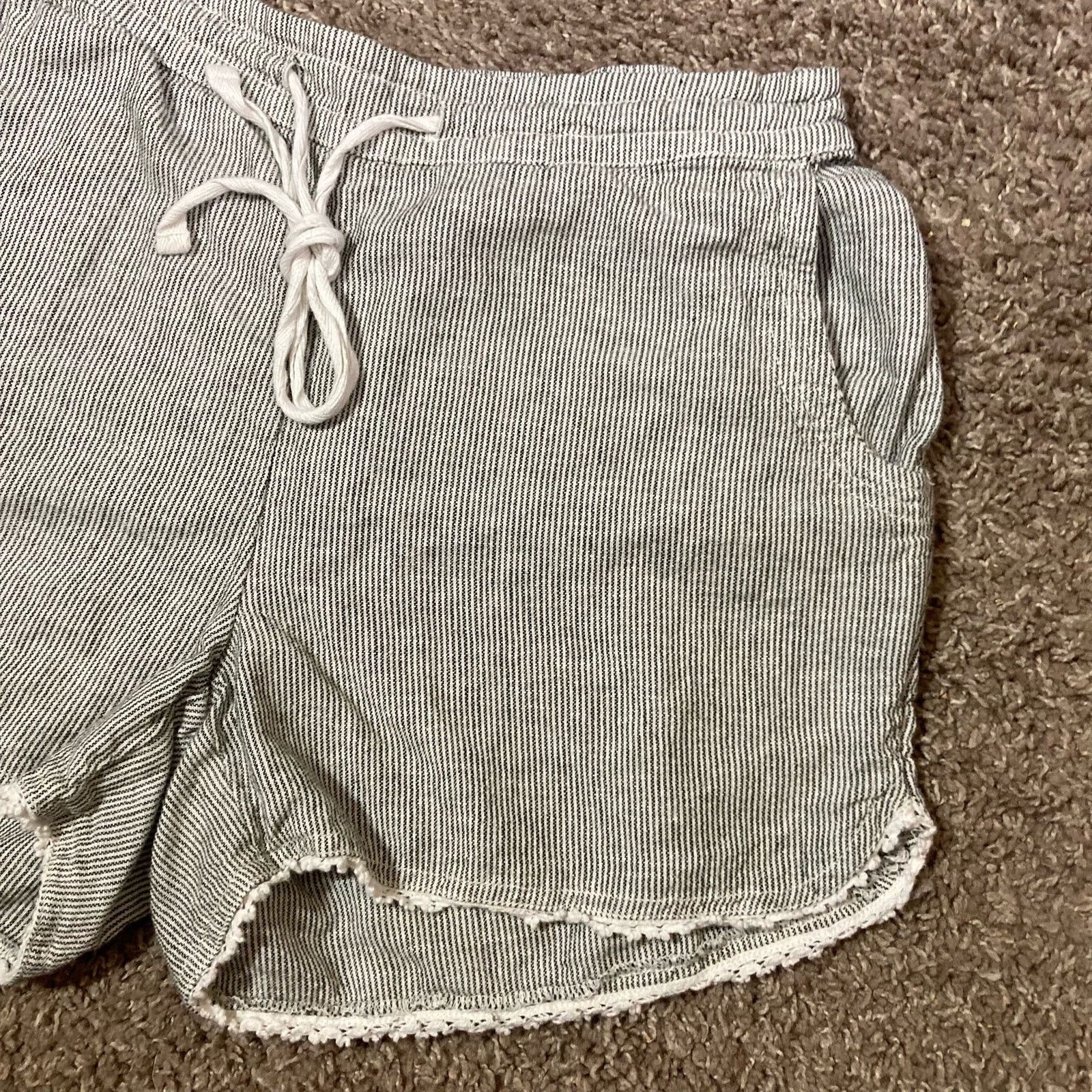Other Womens Lounge Shortie Shorts Sz Medium Casual Sleepwear Grey Size 30" / US 8 / IT 44 - 6 Thumbnail