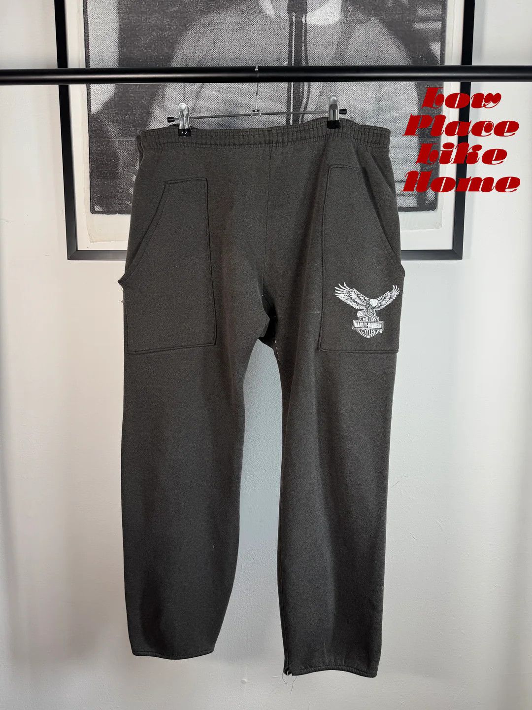 Vintage 🚭 INSANELY RARE 🚭 80s HARLEY DAVIDSON EAGLE SWEATPANTS Size US 36 / EU 52 - 1 Thumbnail