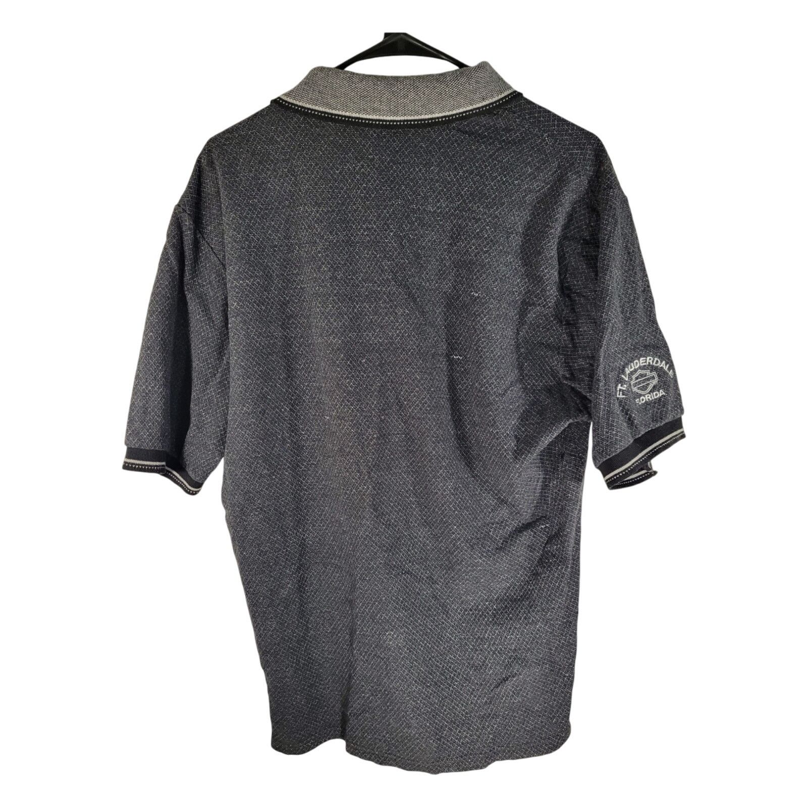 Harley Davidson Harley Davidson Men's Dark Grey Polo Button FT Lauderdale L Size US L / EU 52-54 / 3 - 2 Thumbnail