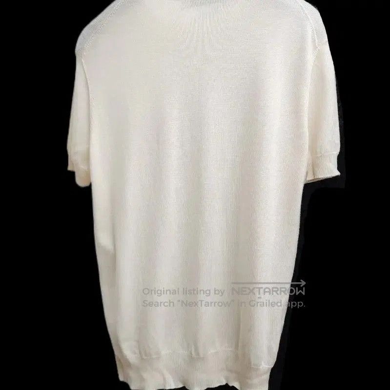 Dior Women's Cream Wool Short Sleeve Sweater .