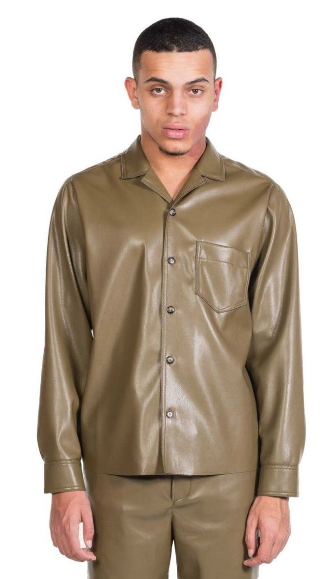 Nanushka Nanushka Vegan Leather Shirt Size US M / EU 48-50 / 2 - 5 Thumbnail