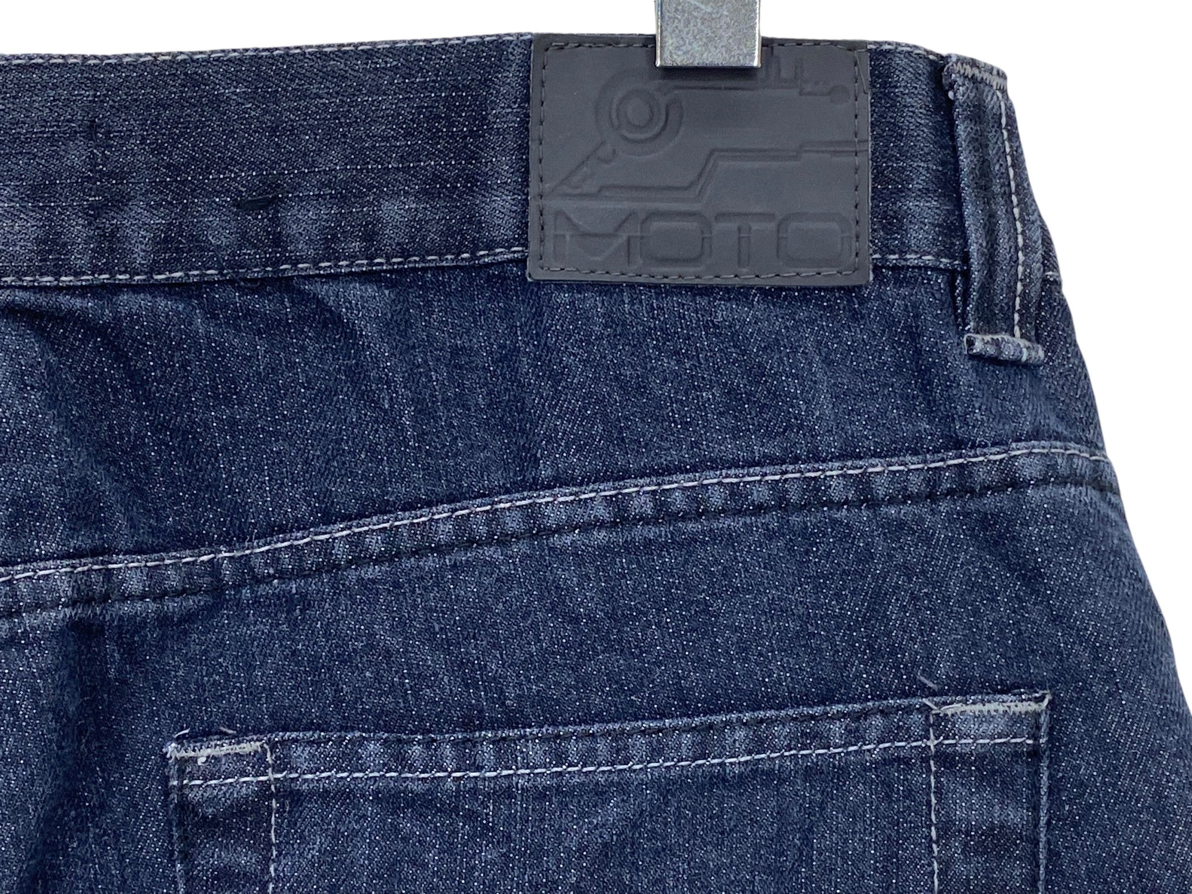 Japanese Brand Moto Baggy Denim Jeans Size US 34 / EU 50 - 7 Thumbnail