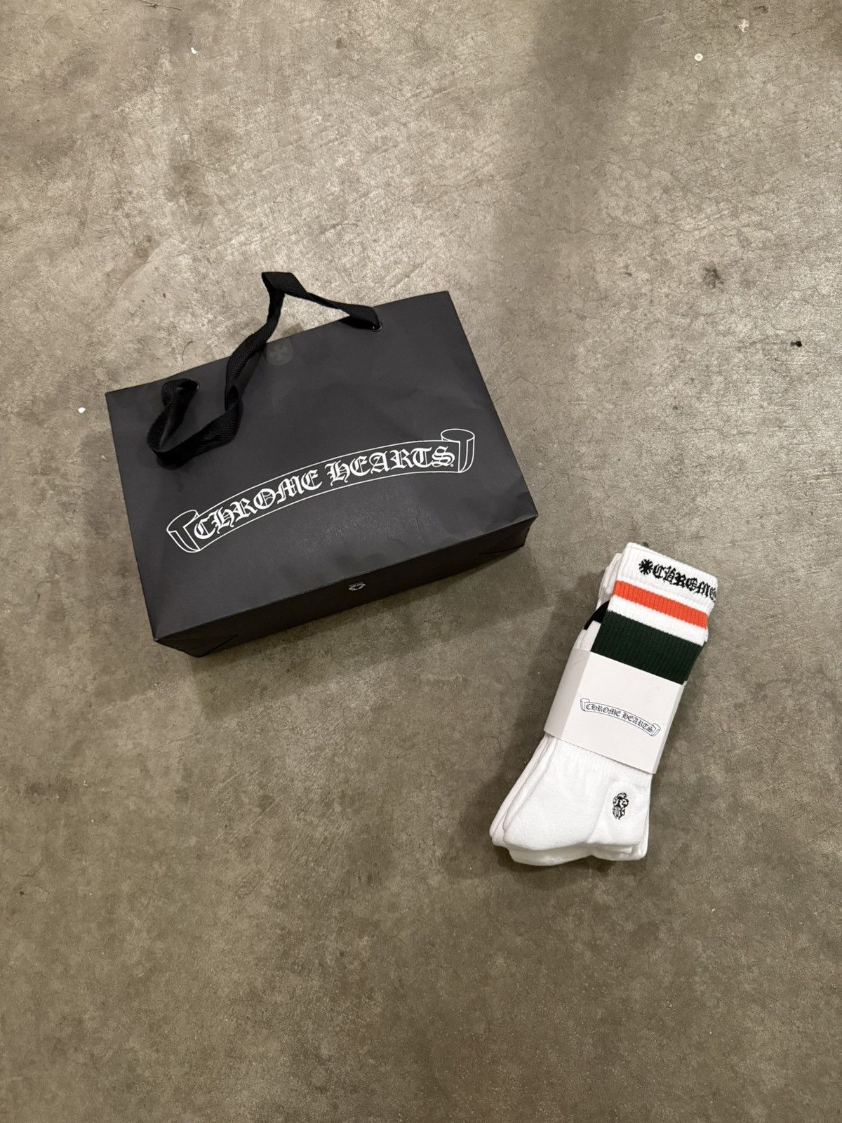 Chrome Hearts Chrome Hearts Sports Socks Size 44 - 1 Thumbnail
