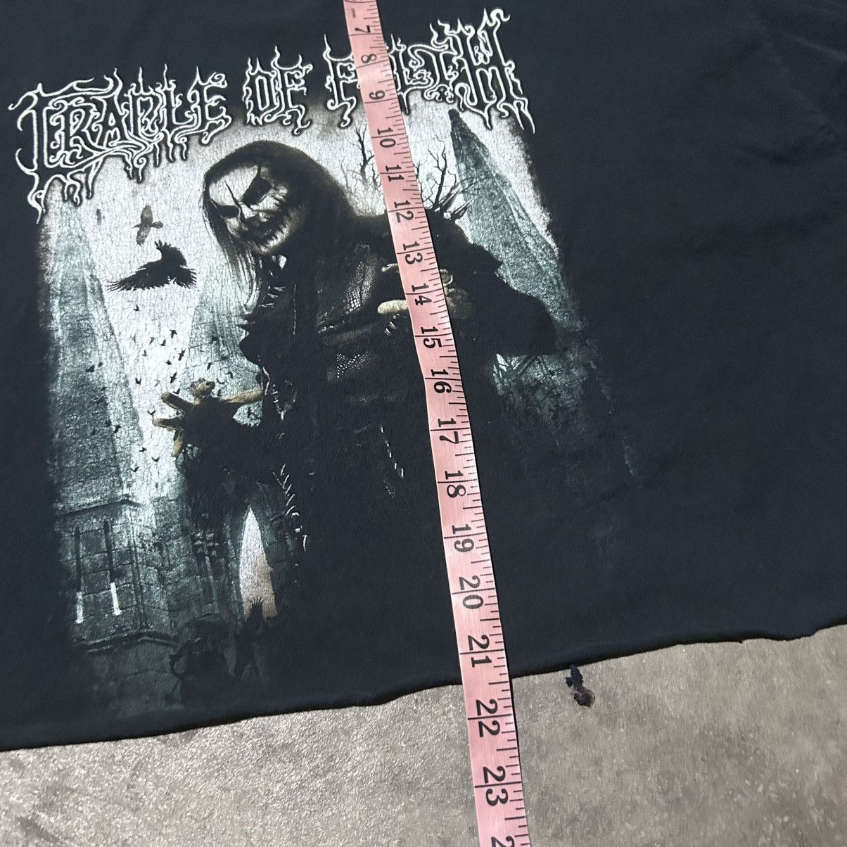 Band Tees Cradle of filth crop top tee shirt Size US XL / EU 56 / 4 - 7 Thumbnail